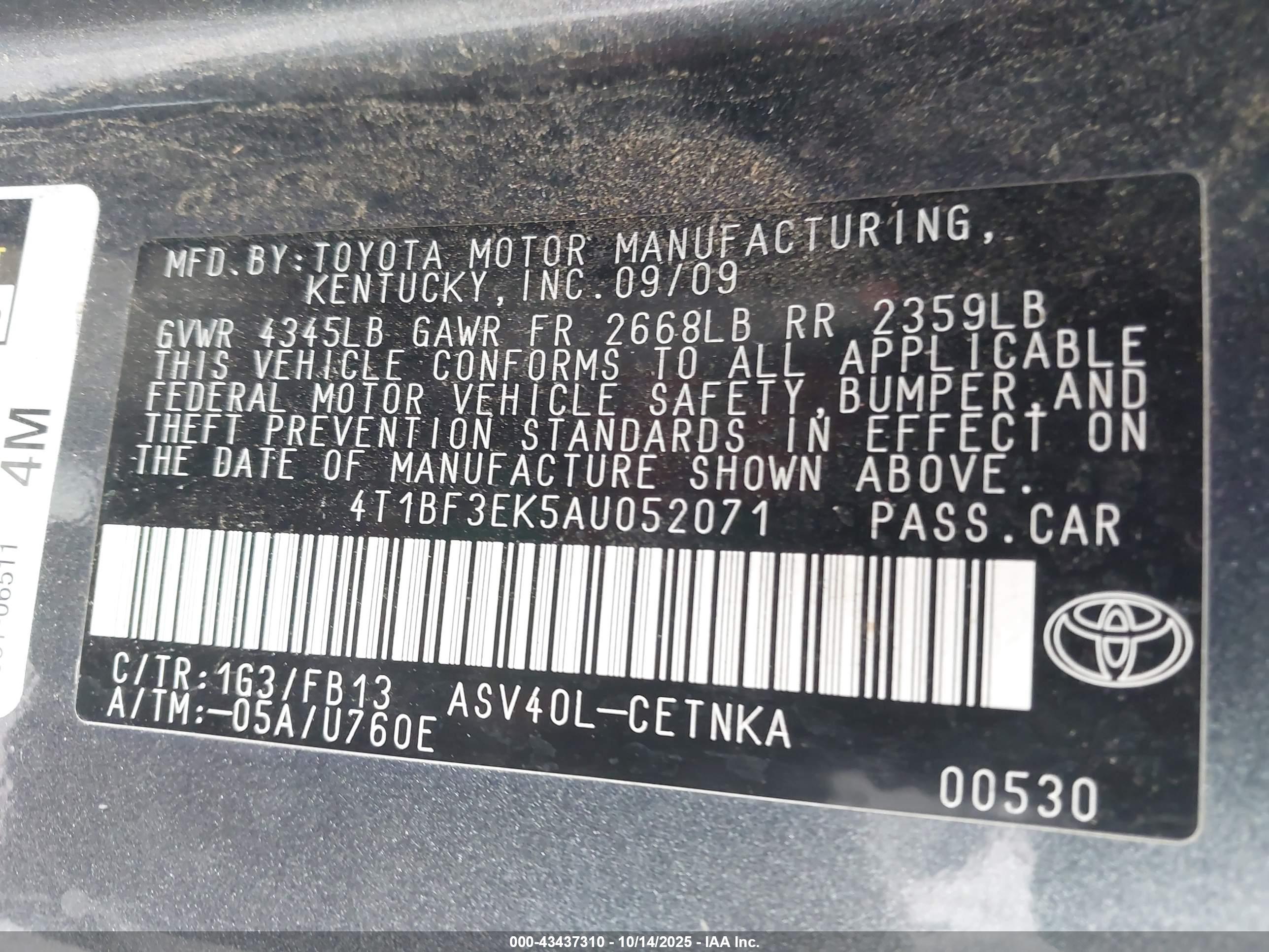 TOYOTA CAMRY image 9