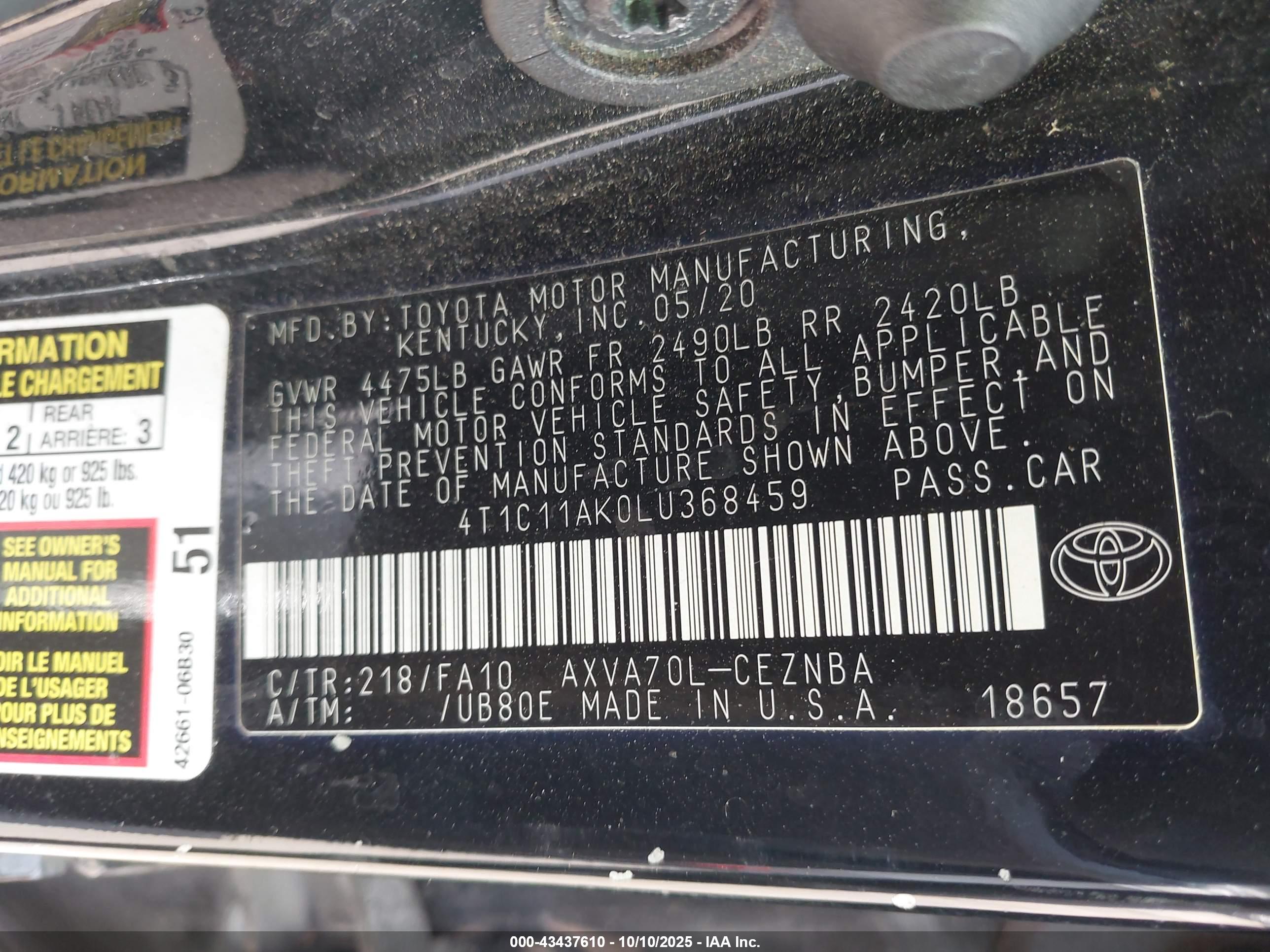 TOYOTA CAMRY image 9