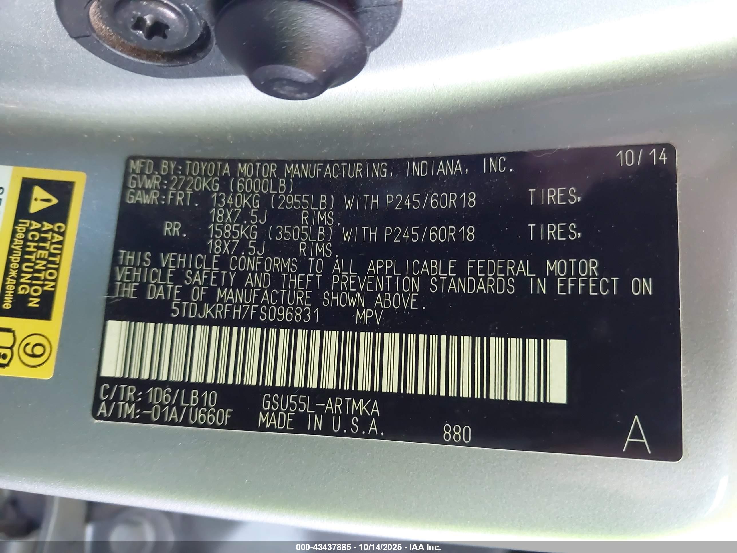TOYOTA HIGHLANDER image 9