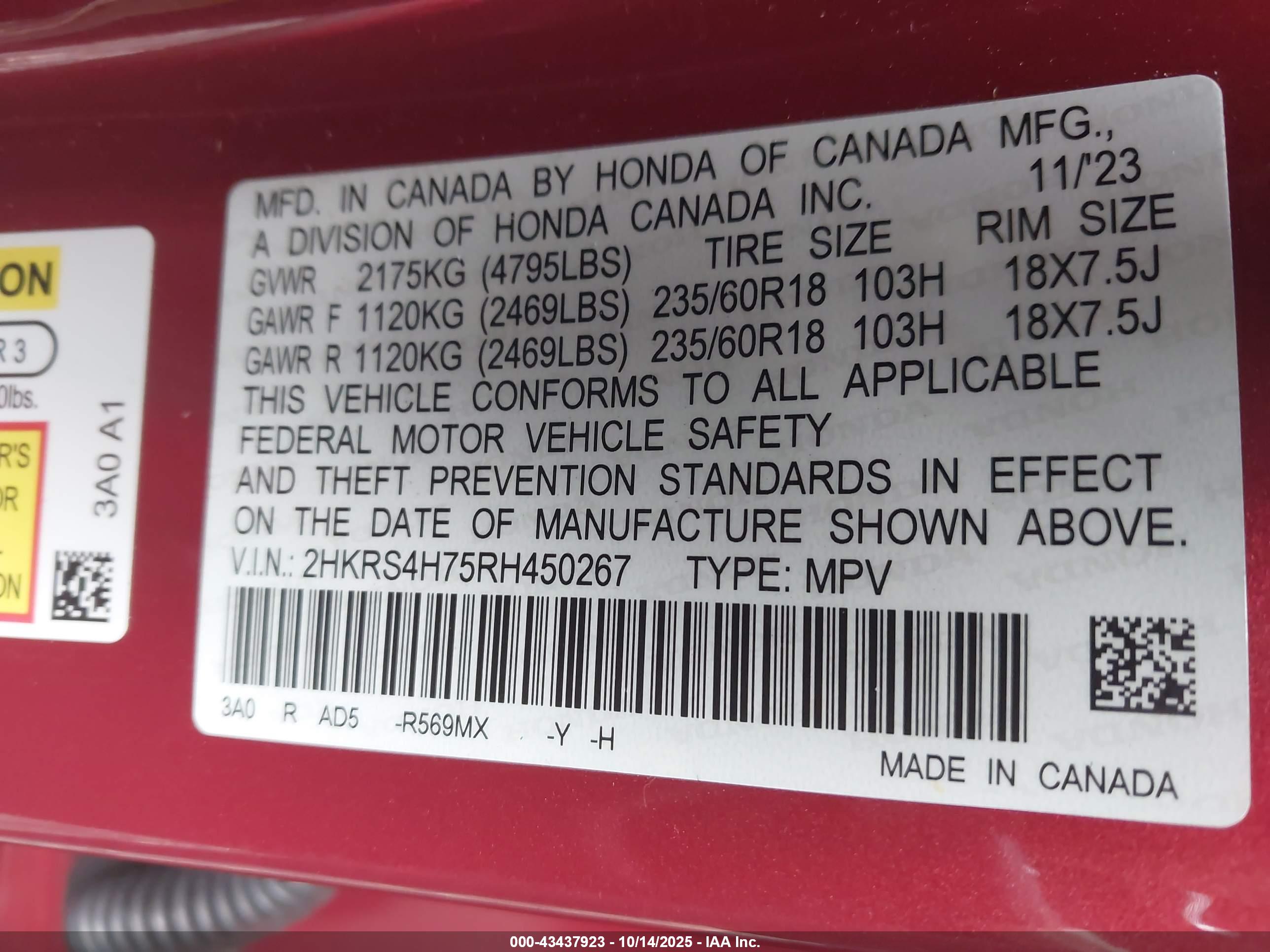 HONDA CR-V image 9