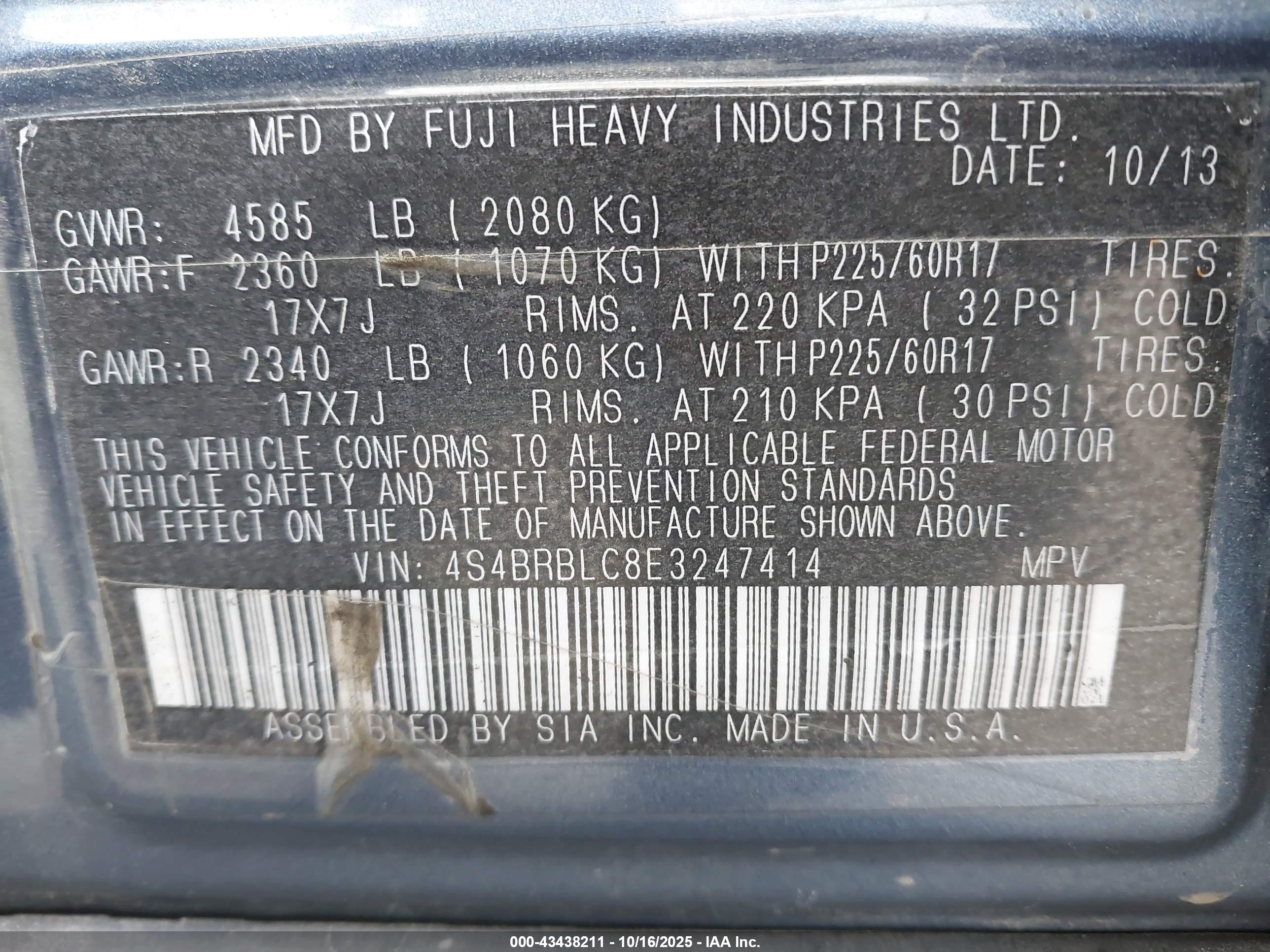 SUBARU OUTBACK image 9
