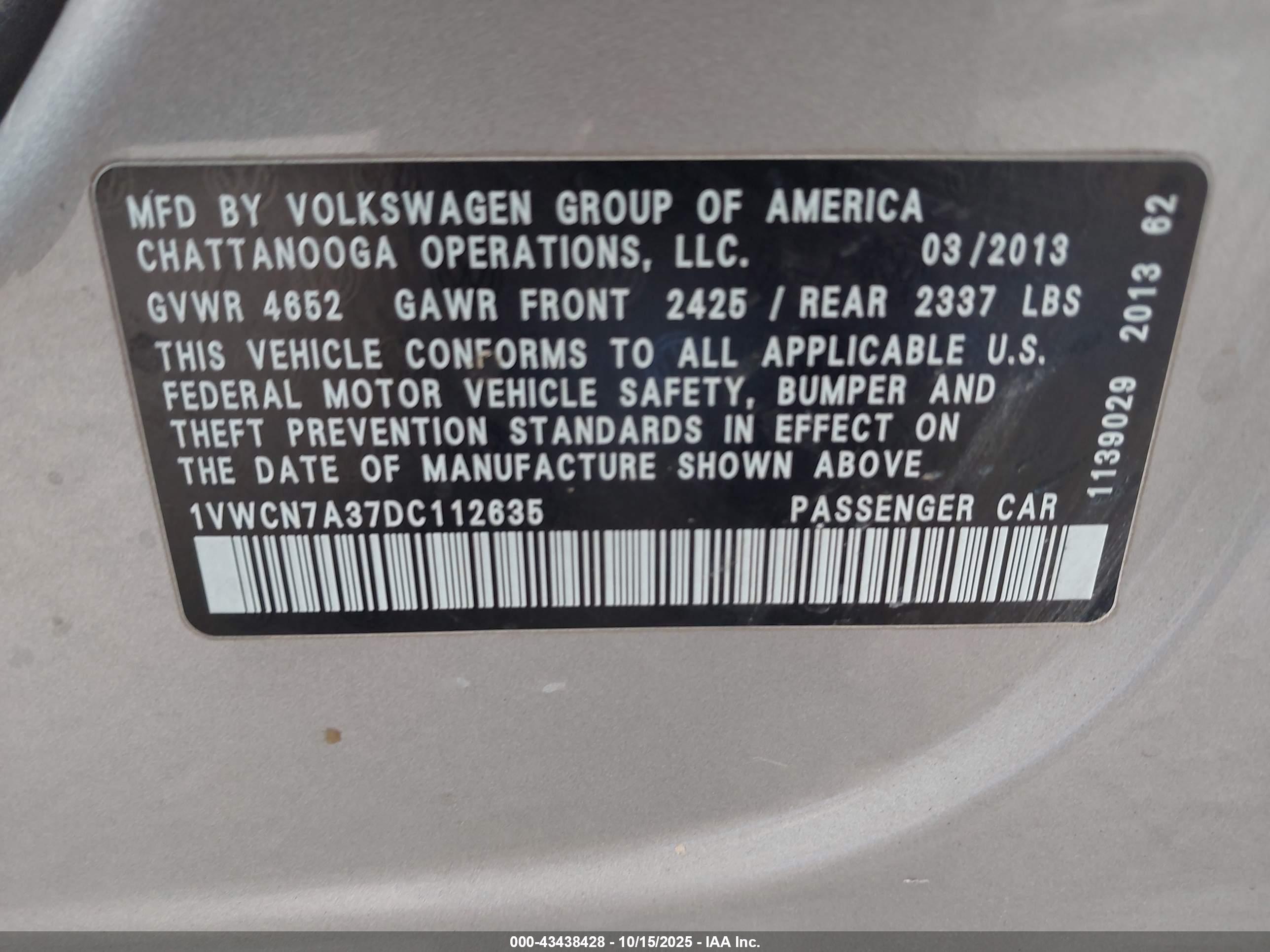 VOLKSWAGEN PASSAT image 9