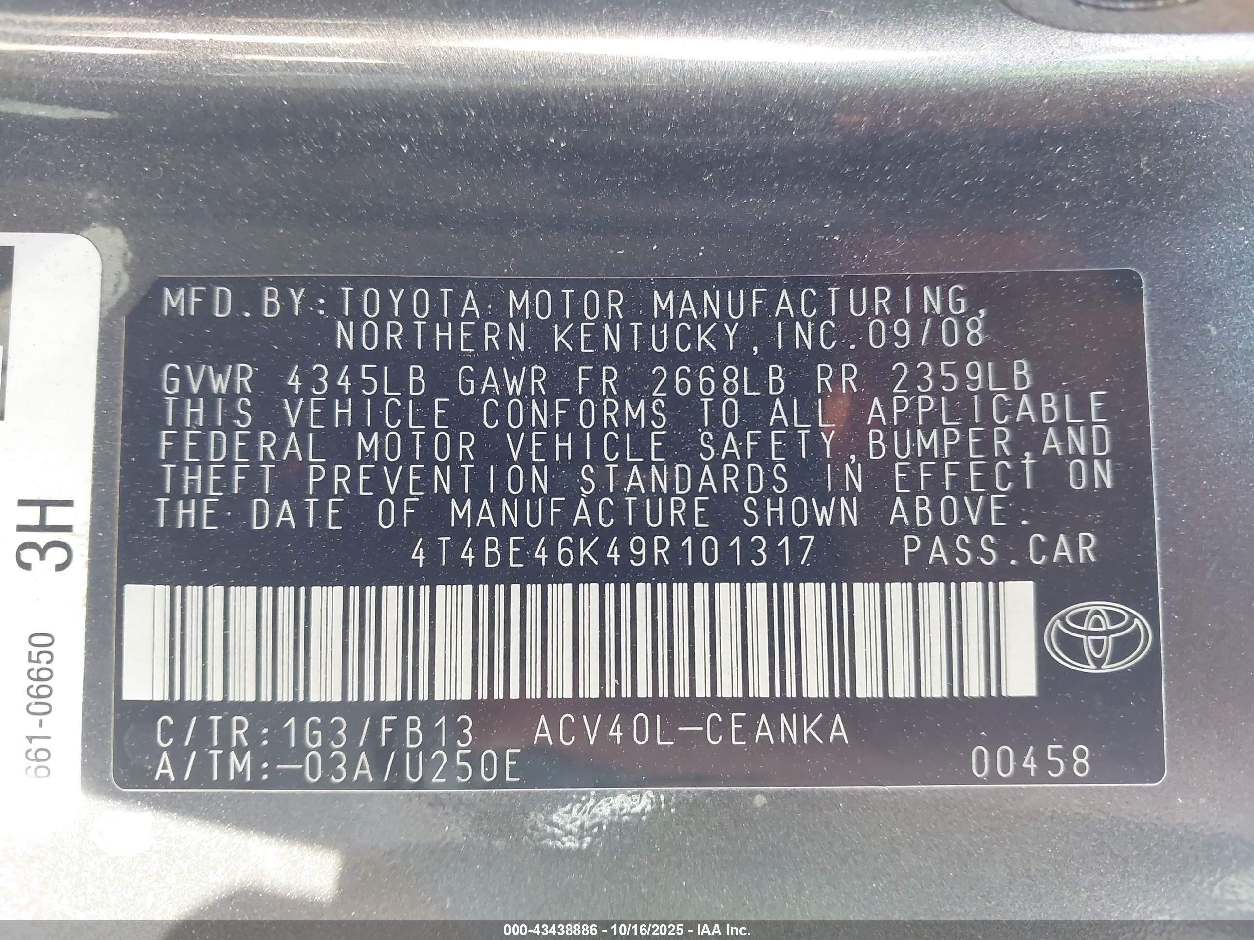 TOYOTA CAMRY image 9