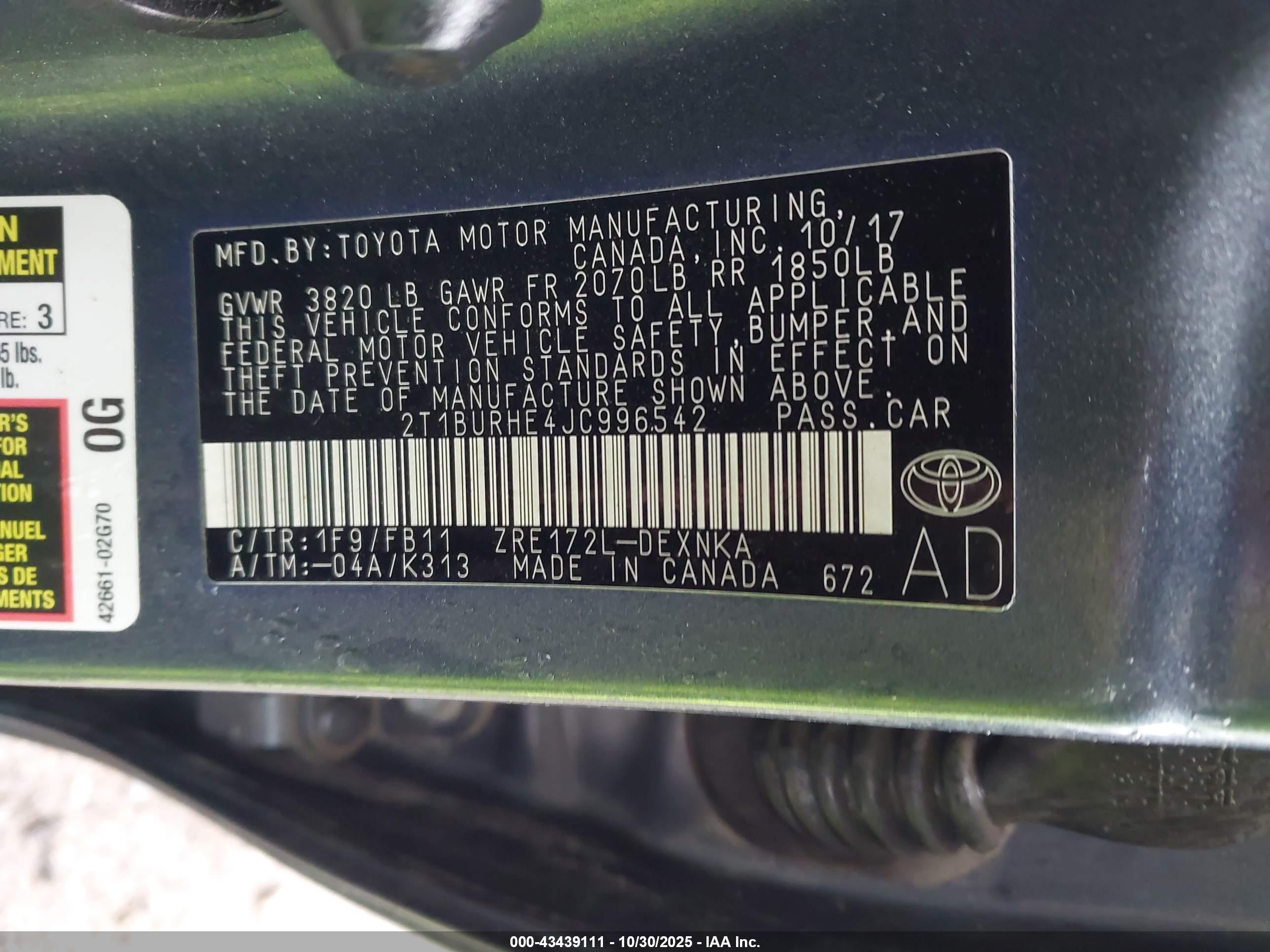 TOYOTA COROLLA image 9