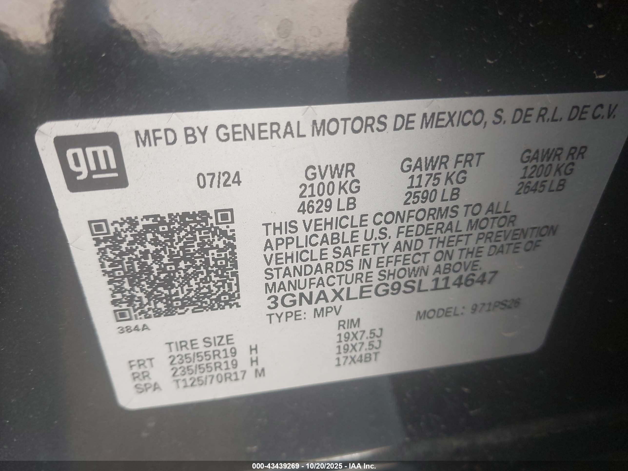 CHEVROLET EQUINOX image 9