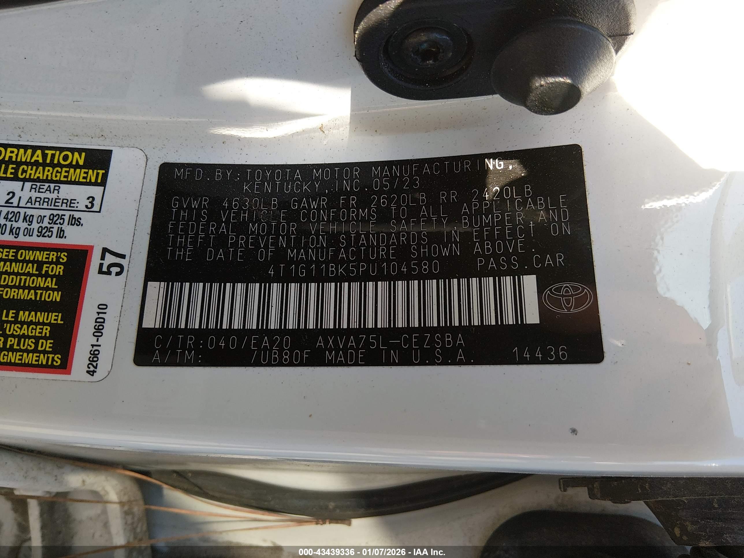 TOYOTA CAMRY image 9