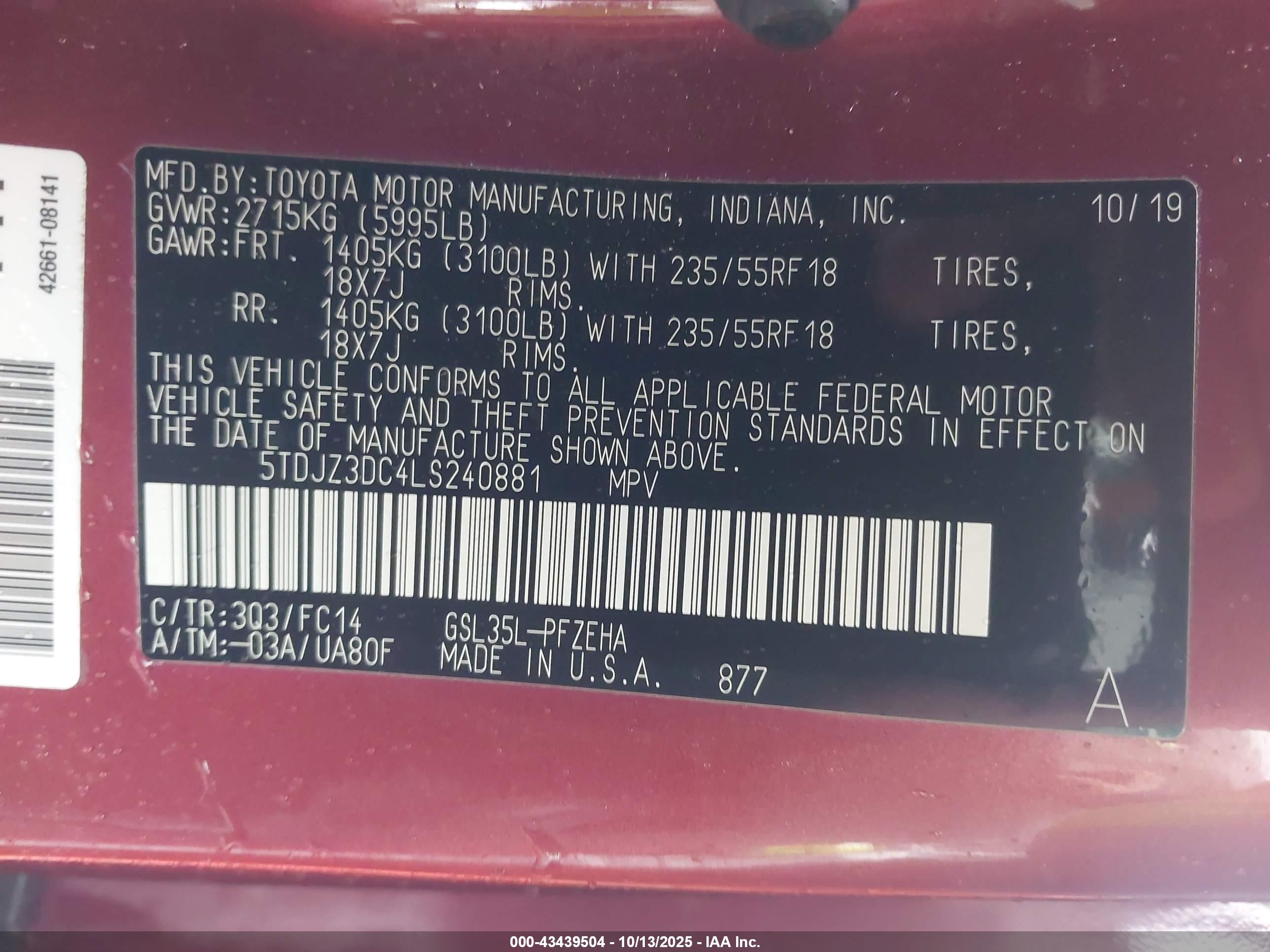 TOYOTA SIENNA image 9