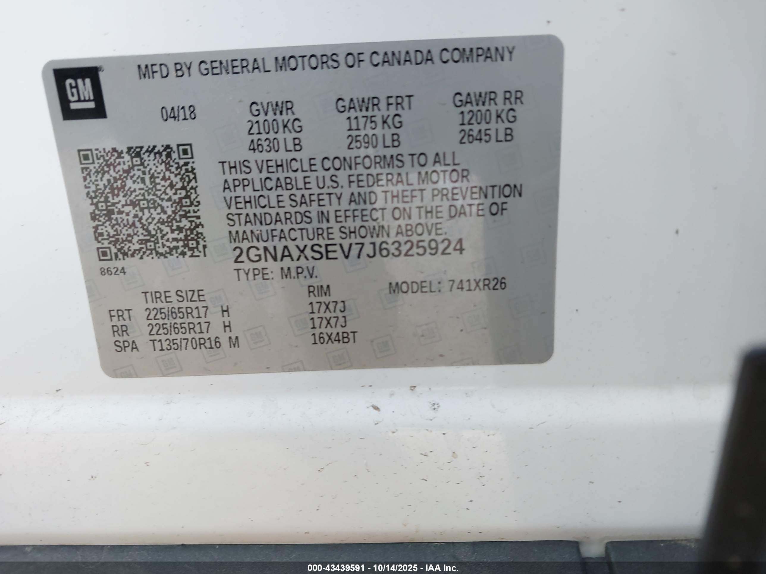 CHEVROLET EQUINOX image 9