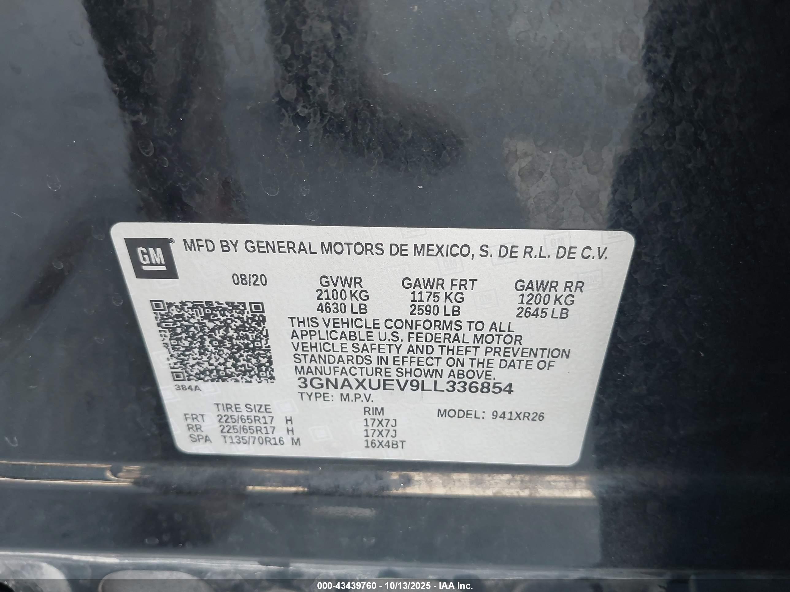 CHEVROLET EQUINOX image 9
