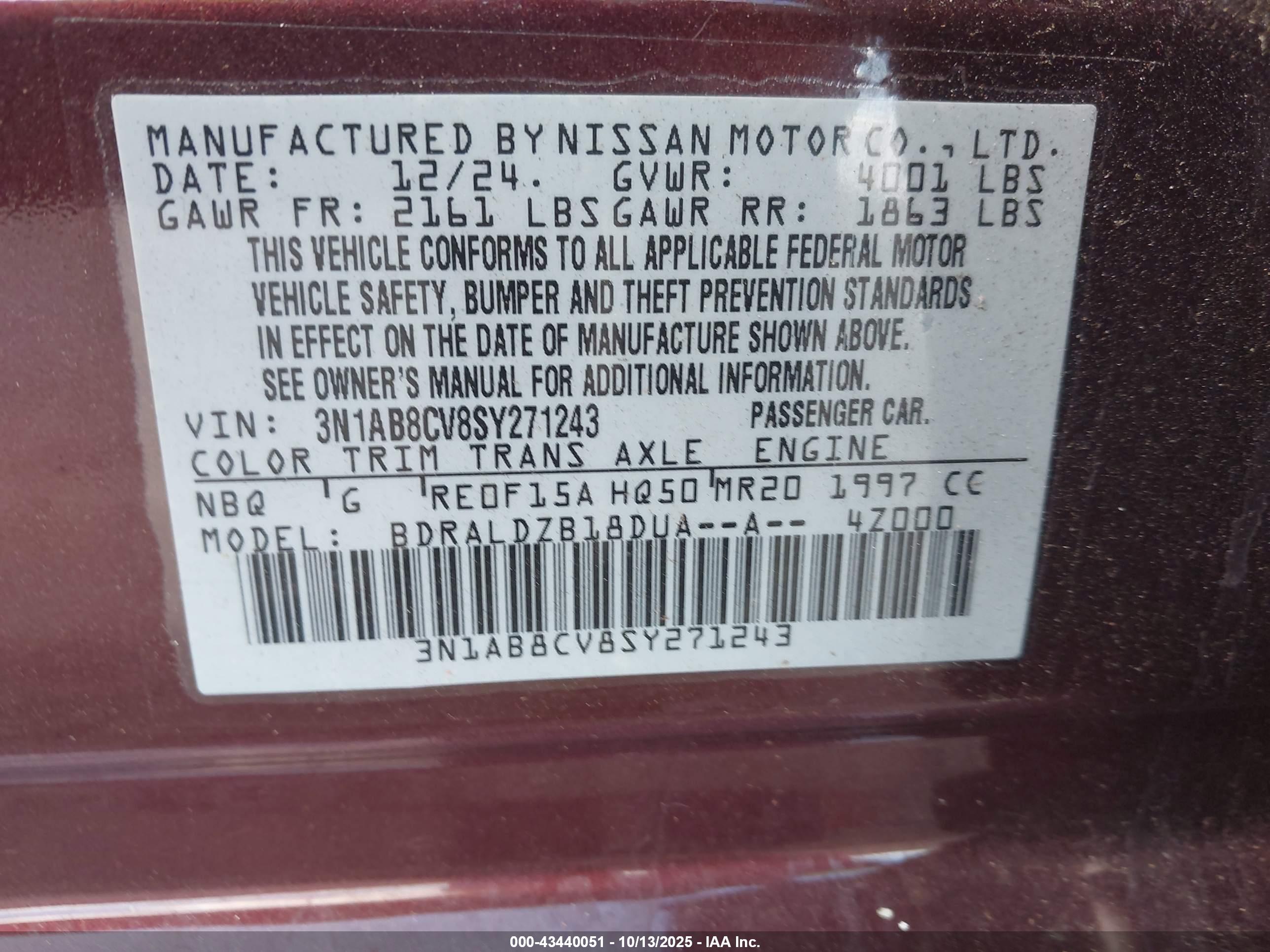 NISSAN SENTRA image 9