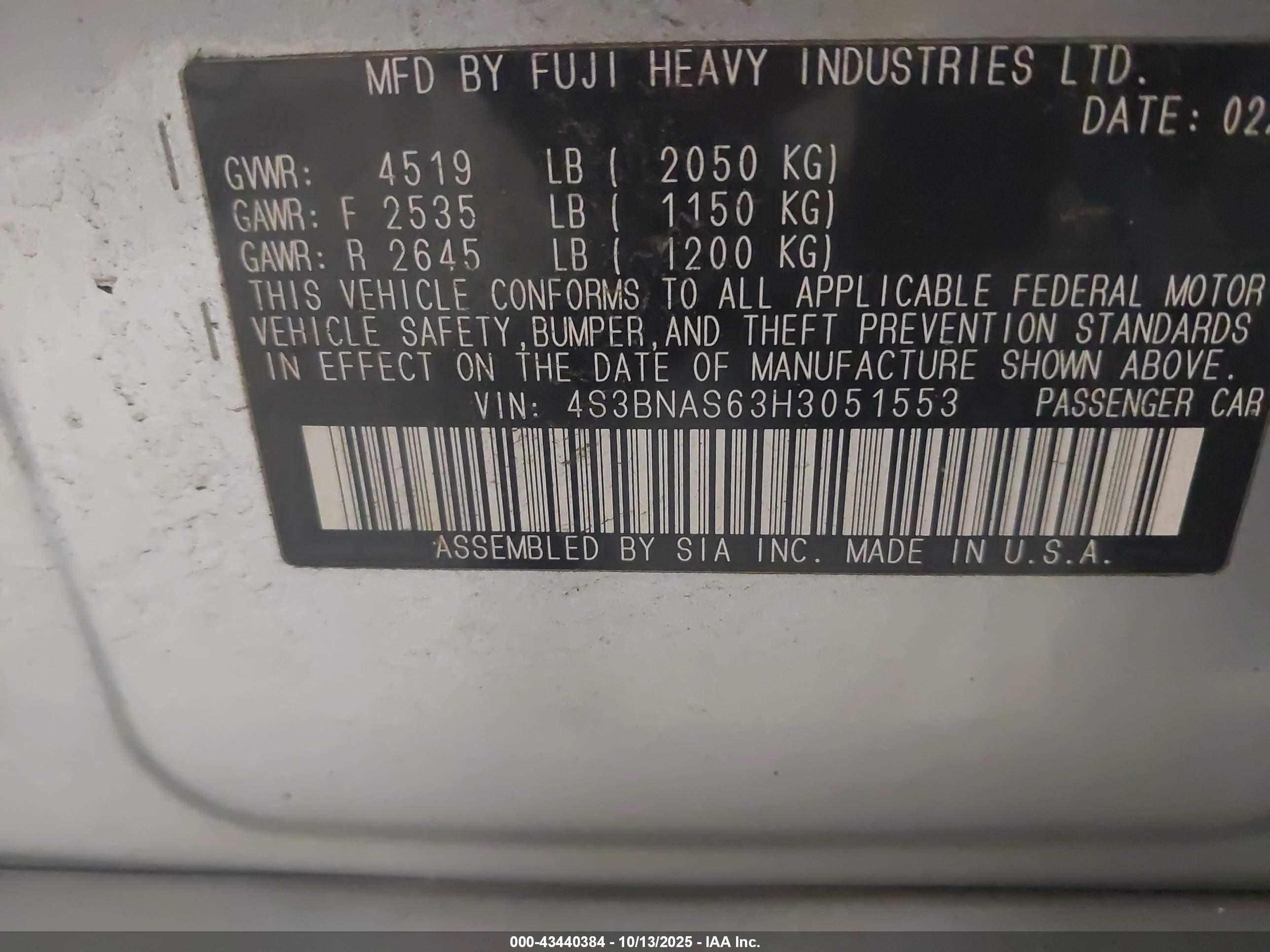 SUBARU LEGACY image 9