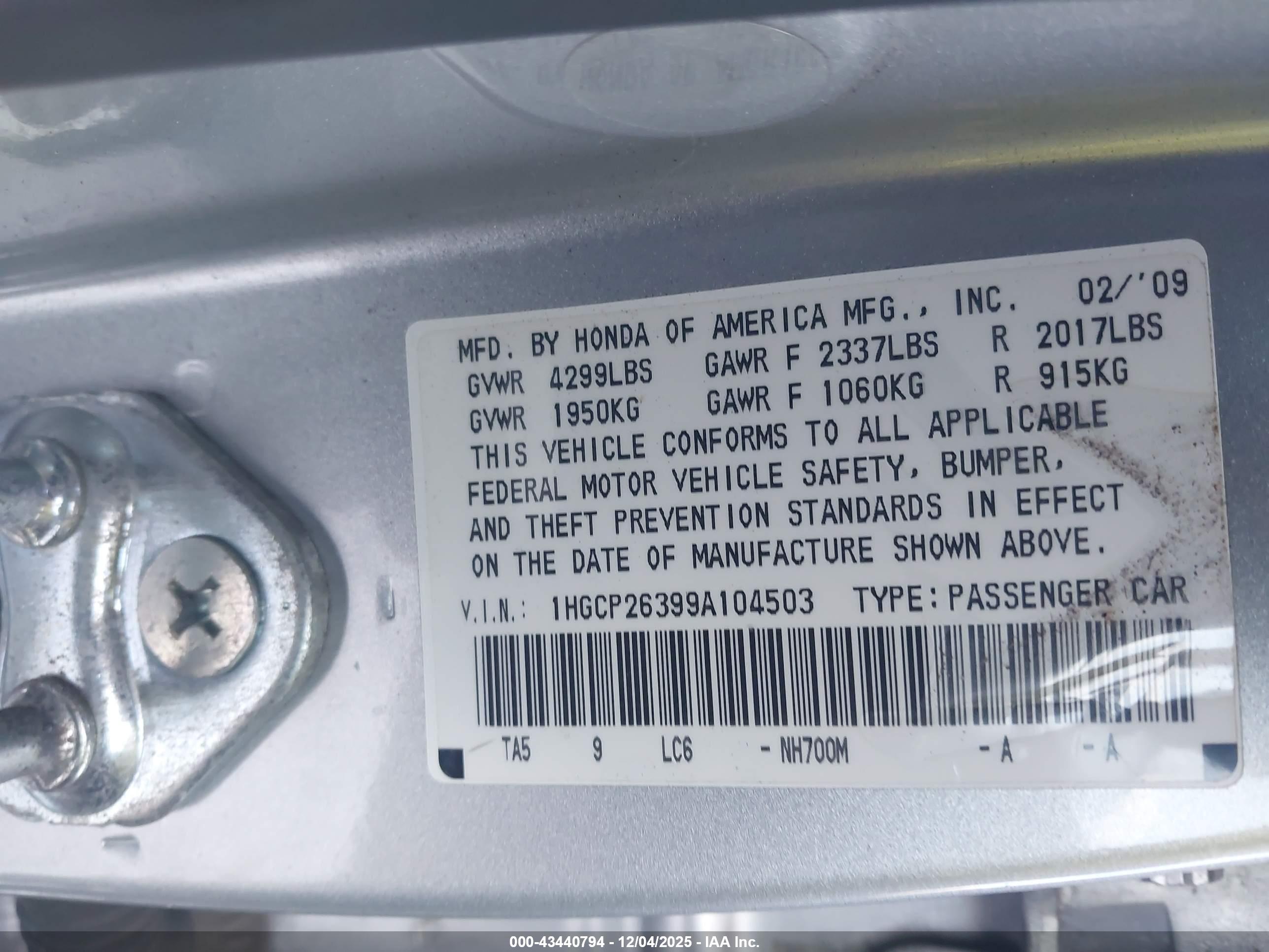 HONDA ACCORD image 9