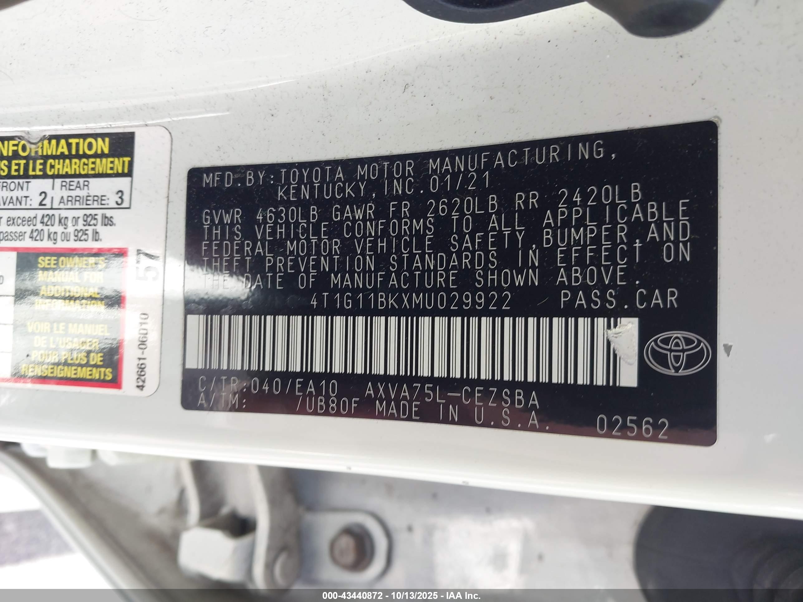 TOYOTA CAMRY image 9