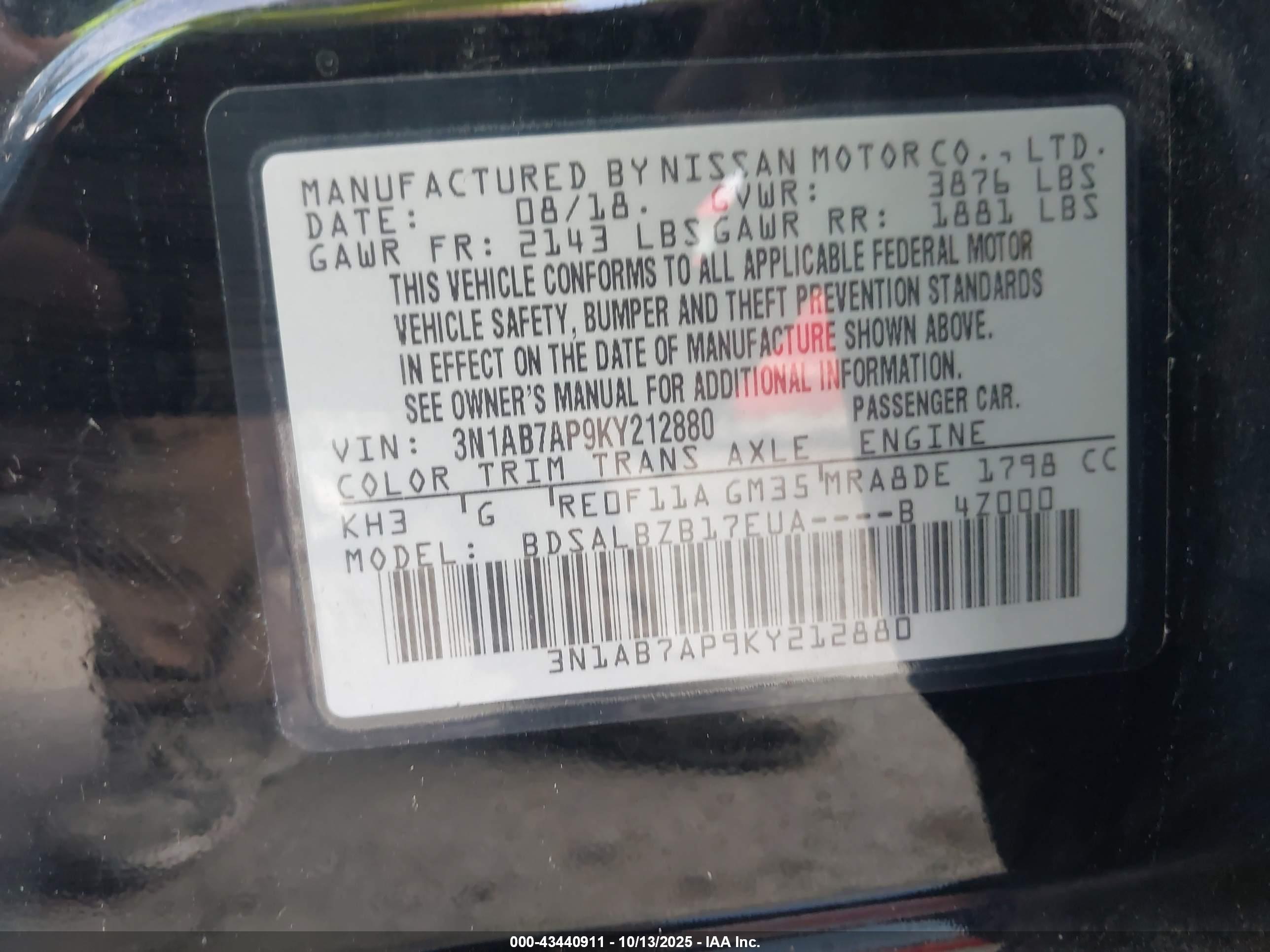 NISSAN SENTRA image 9