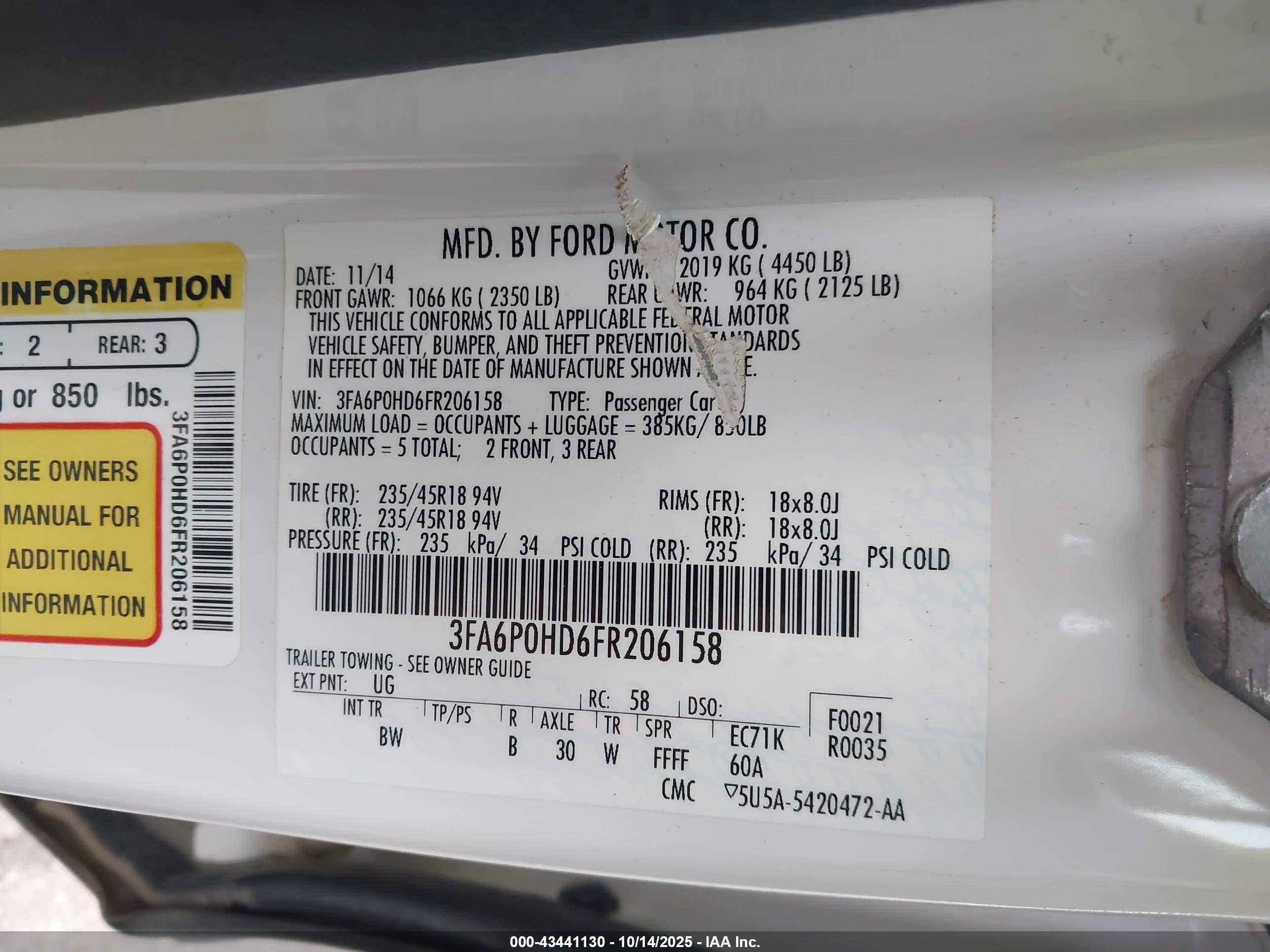 FORD FUSION image 9