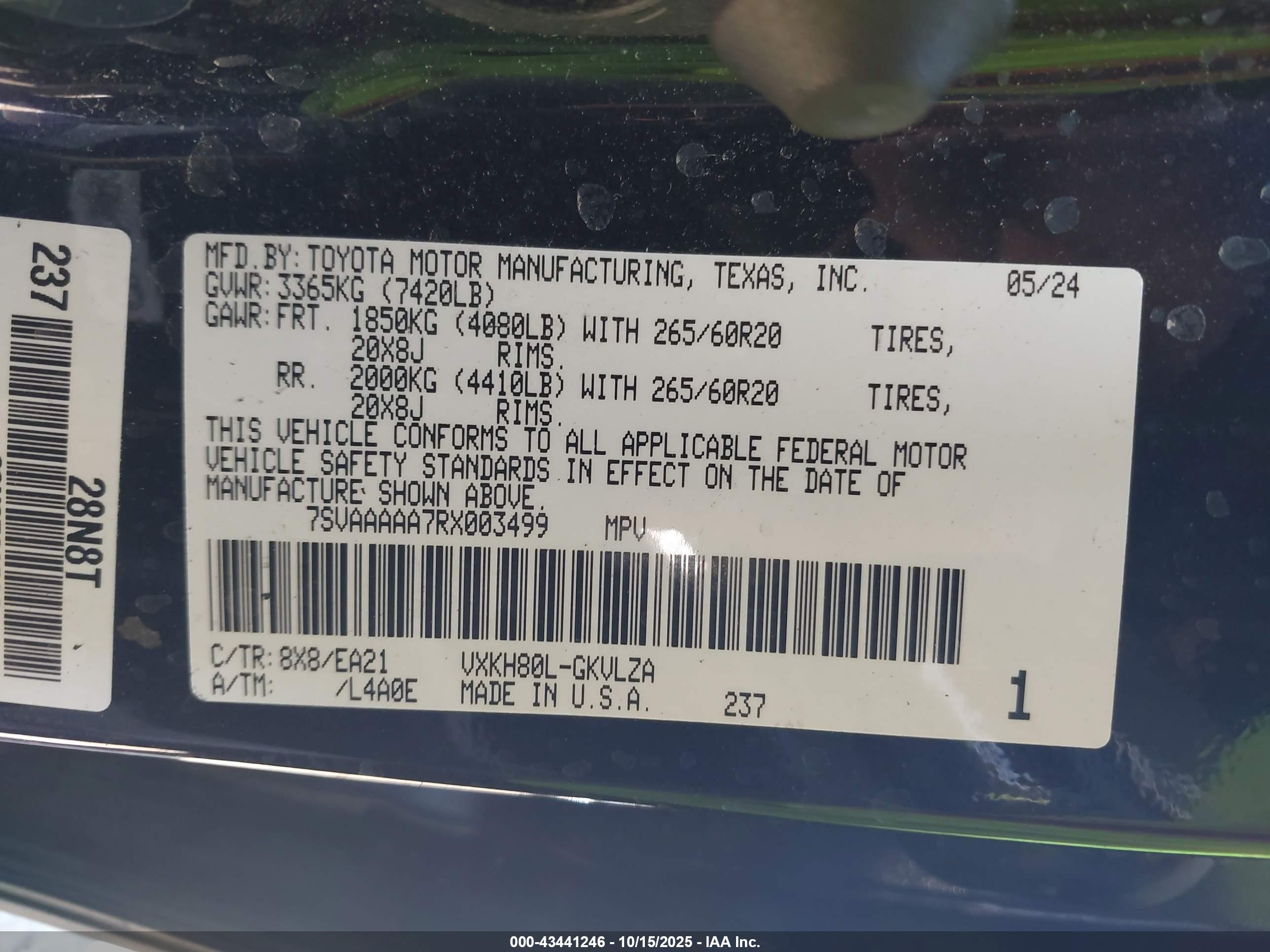 TOYOTA SEQUOIA image 9