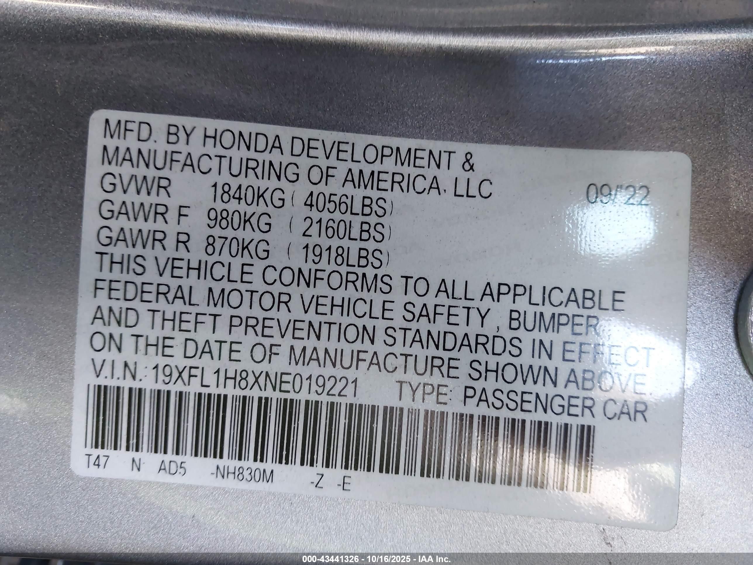 HONDA CIVIC image 9