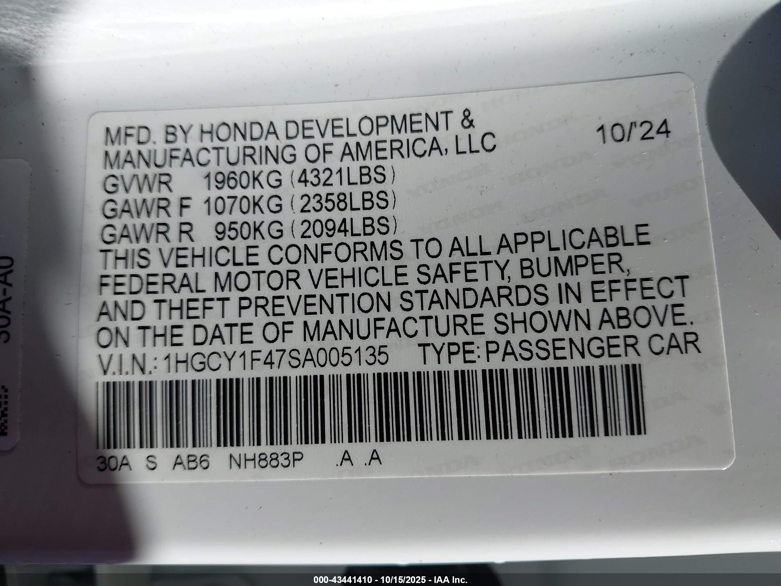 HONDA ACCORD image 9