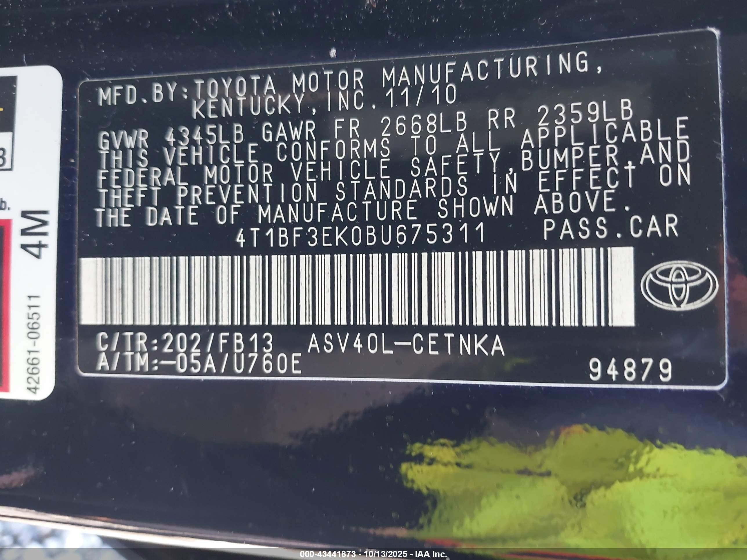 TOYOTA CAMRY image 9