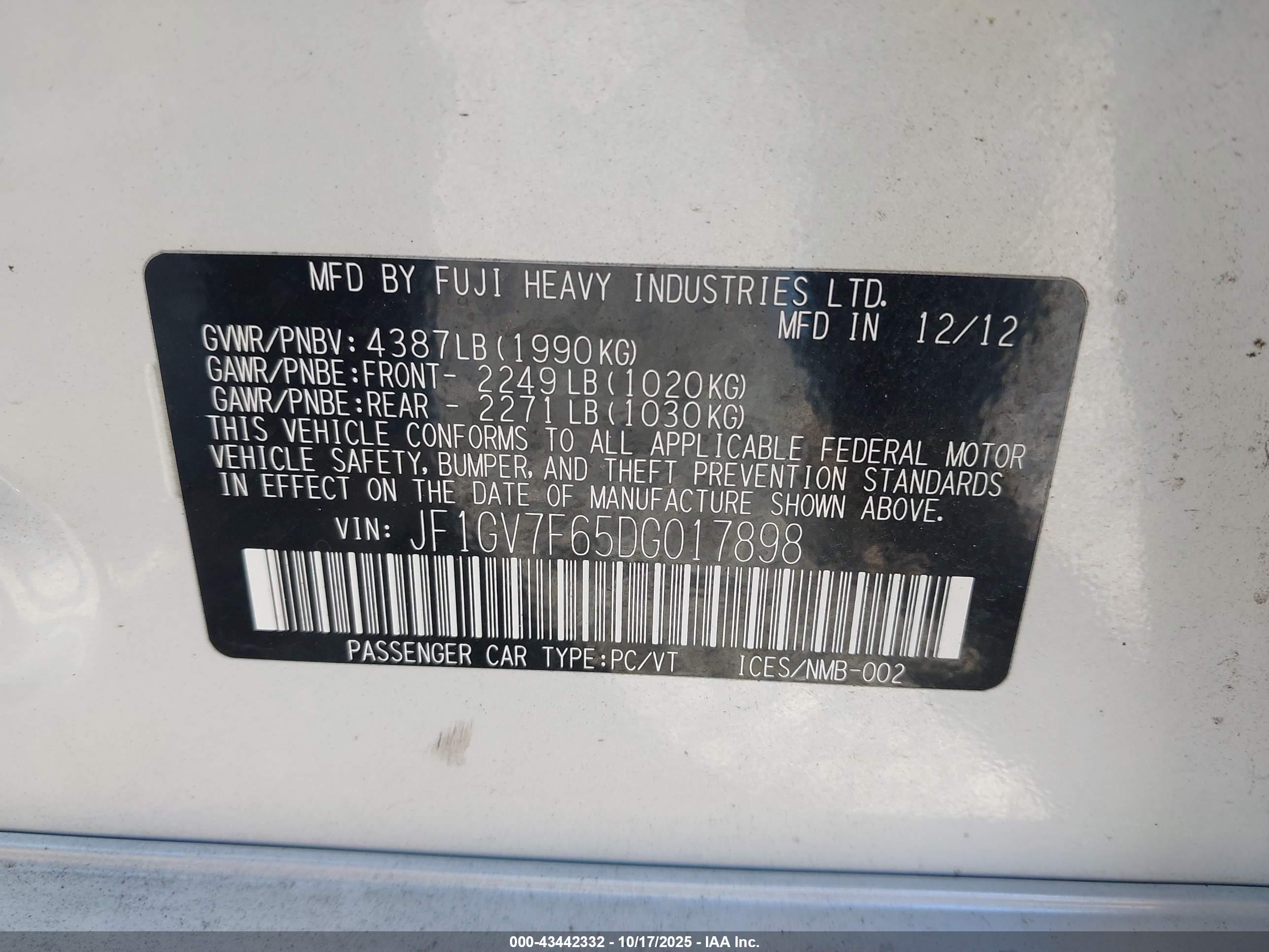 SUBARU IMPREZA image 9