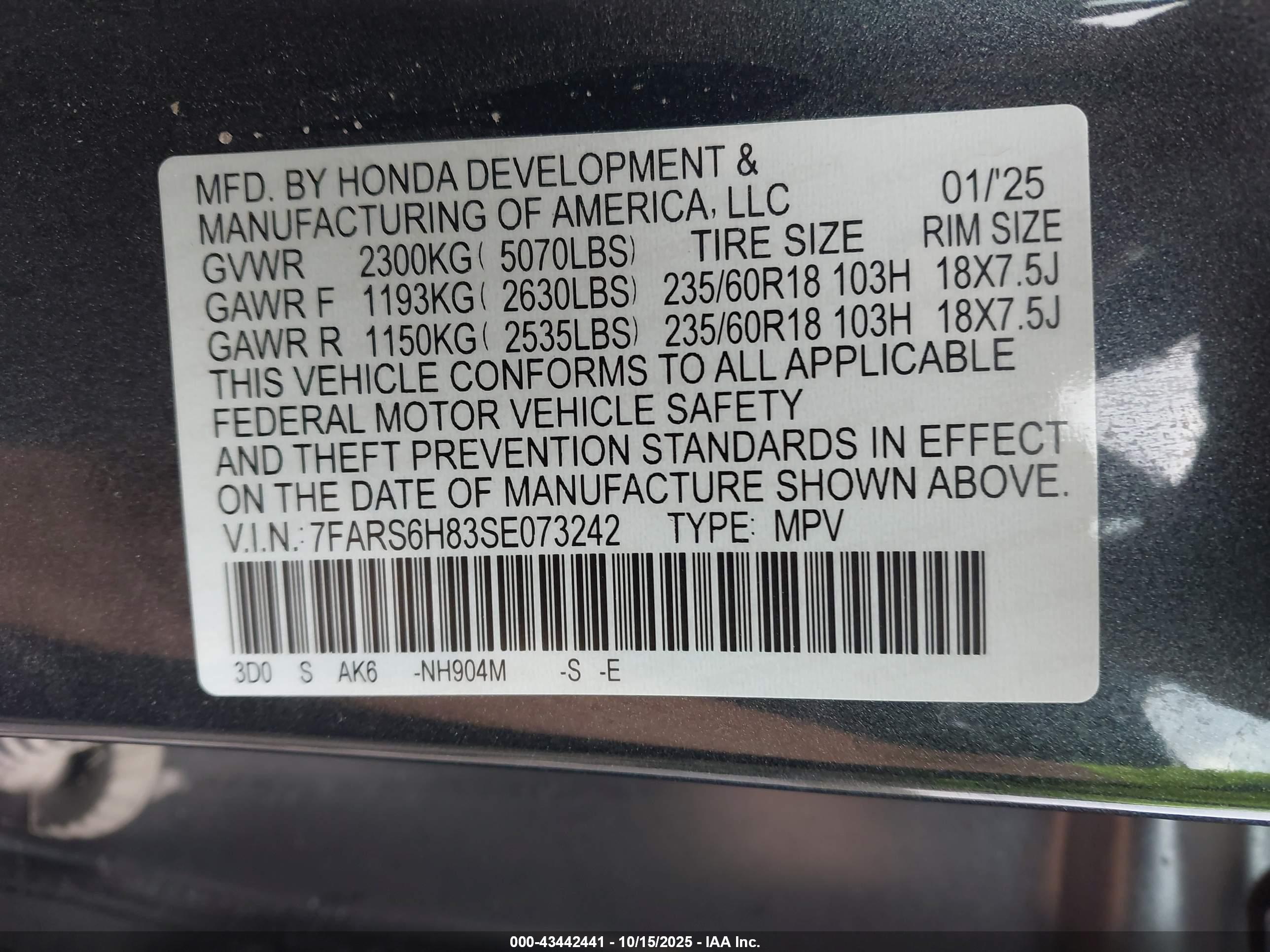 HONDA CR-V image 9