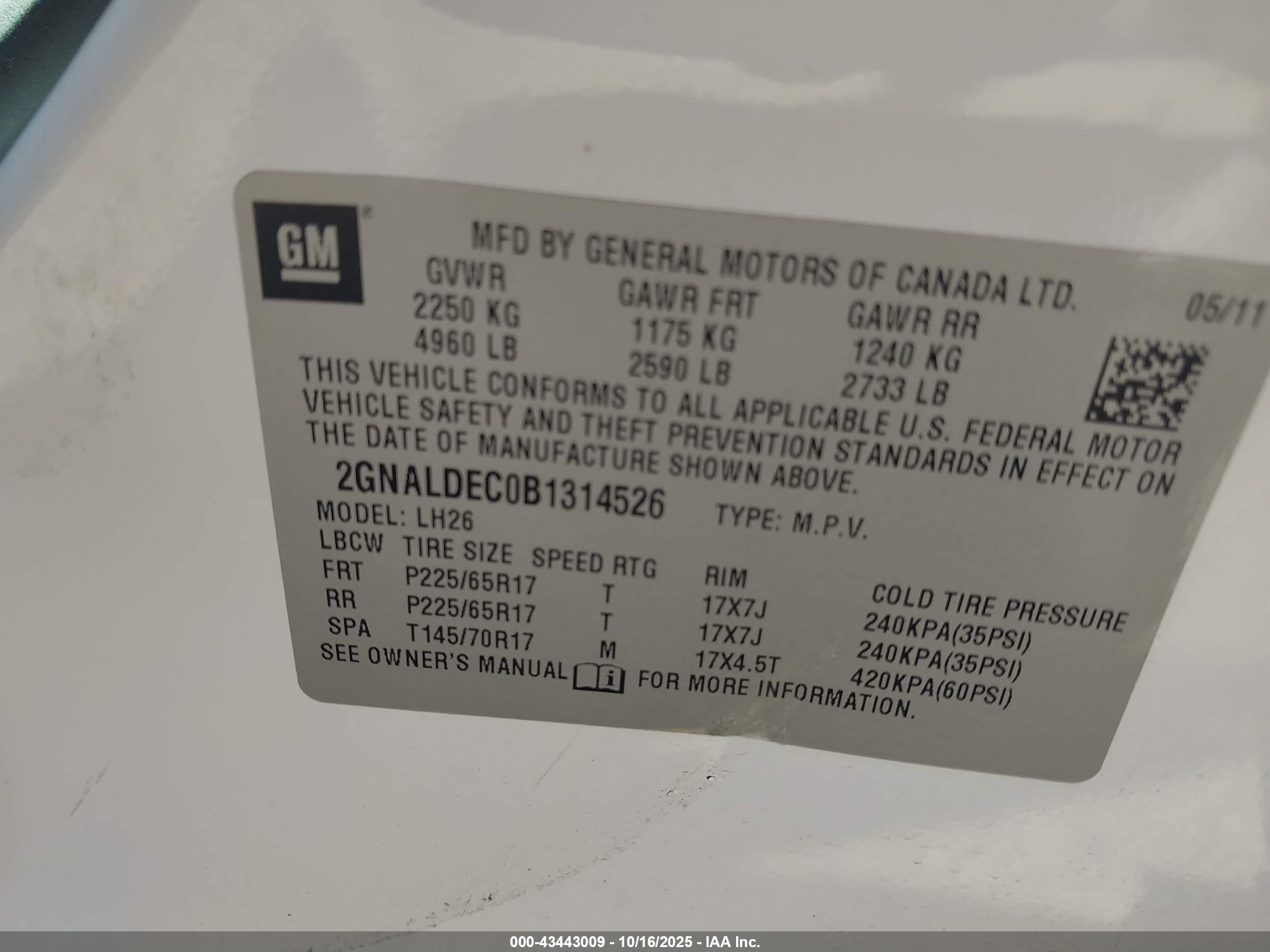 CHEVROLET EQUINOX image 9