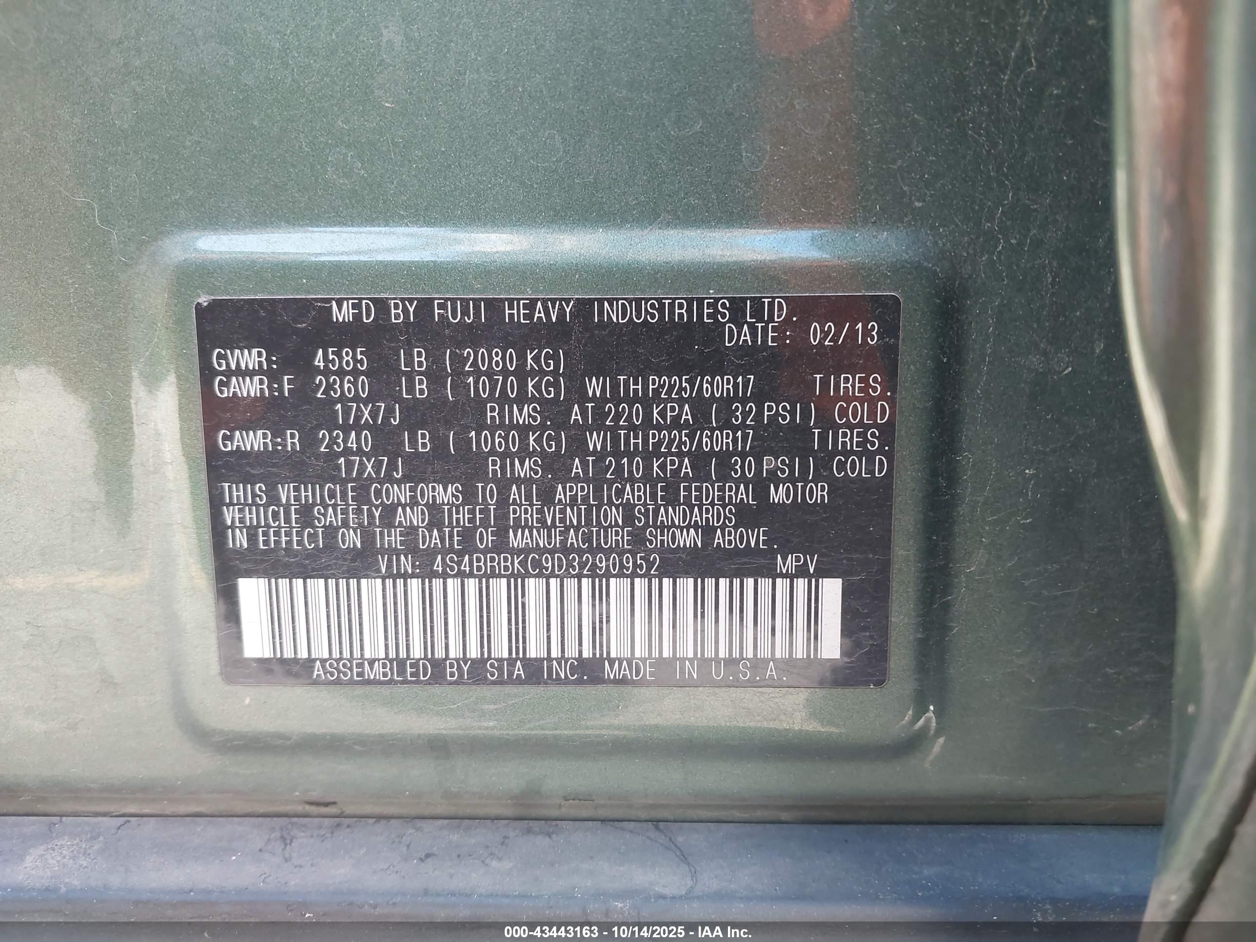 SUBARU OUTBACK image 9