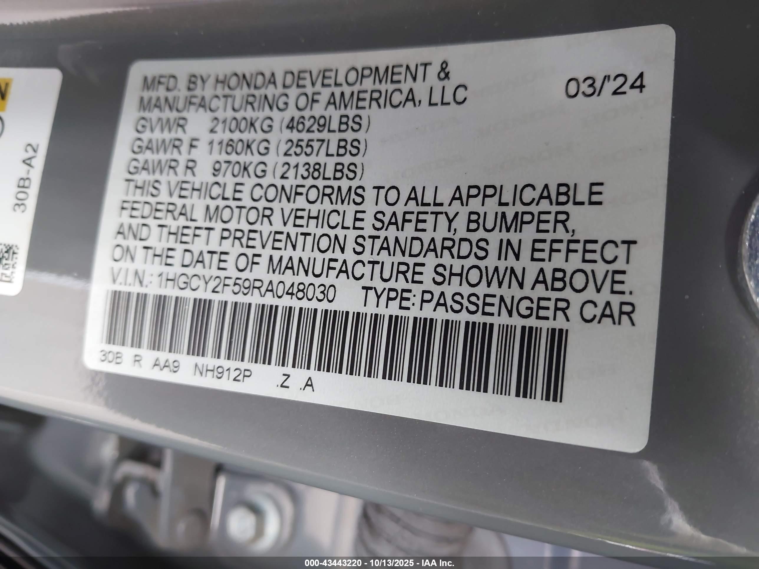 HONDA ACCORD image 9