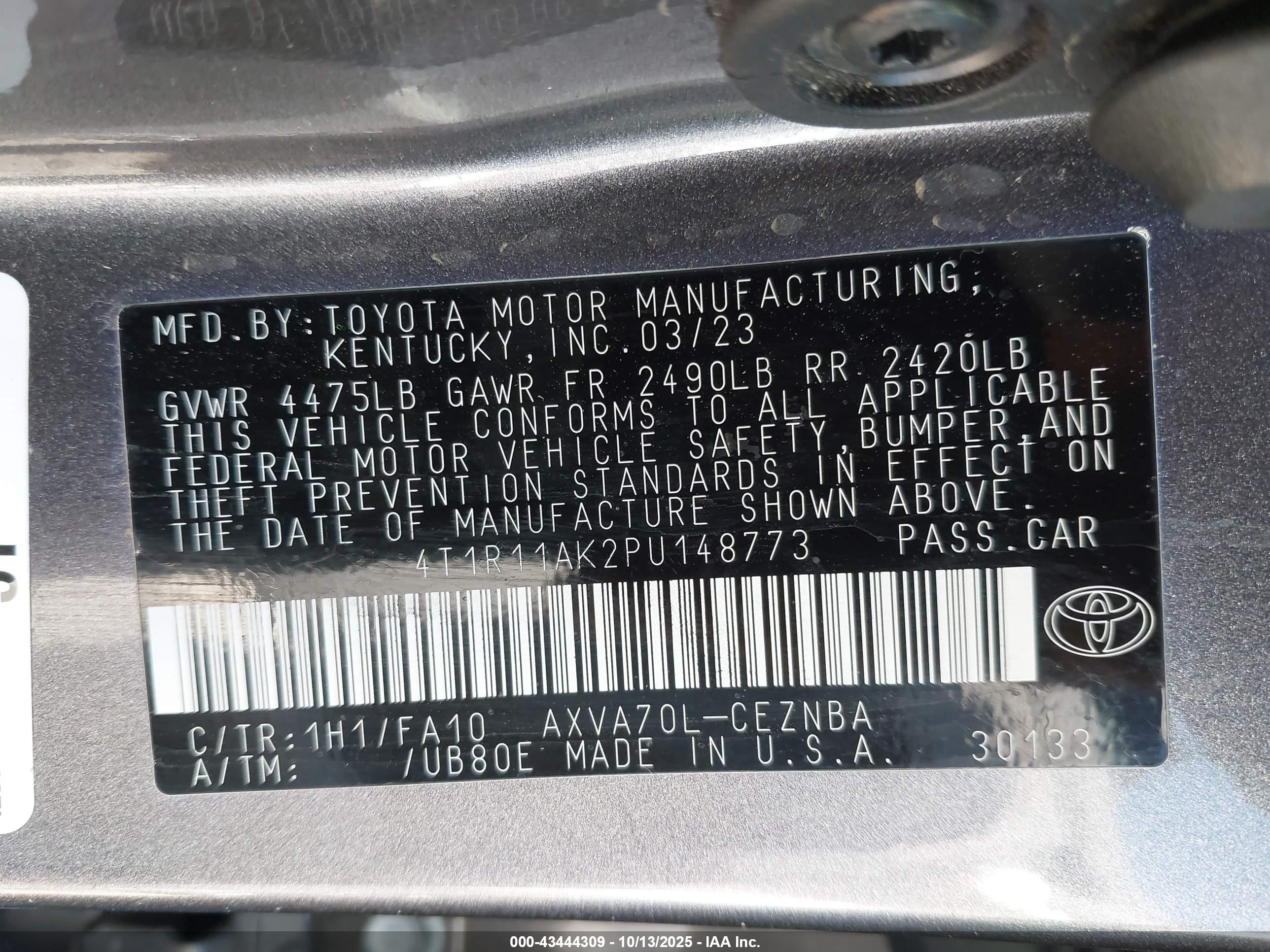 TOYOTA CAMRY image 9
