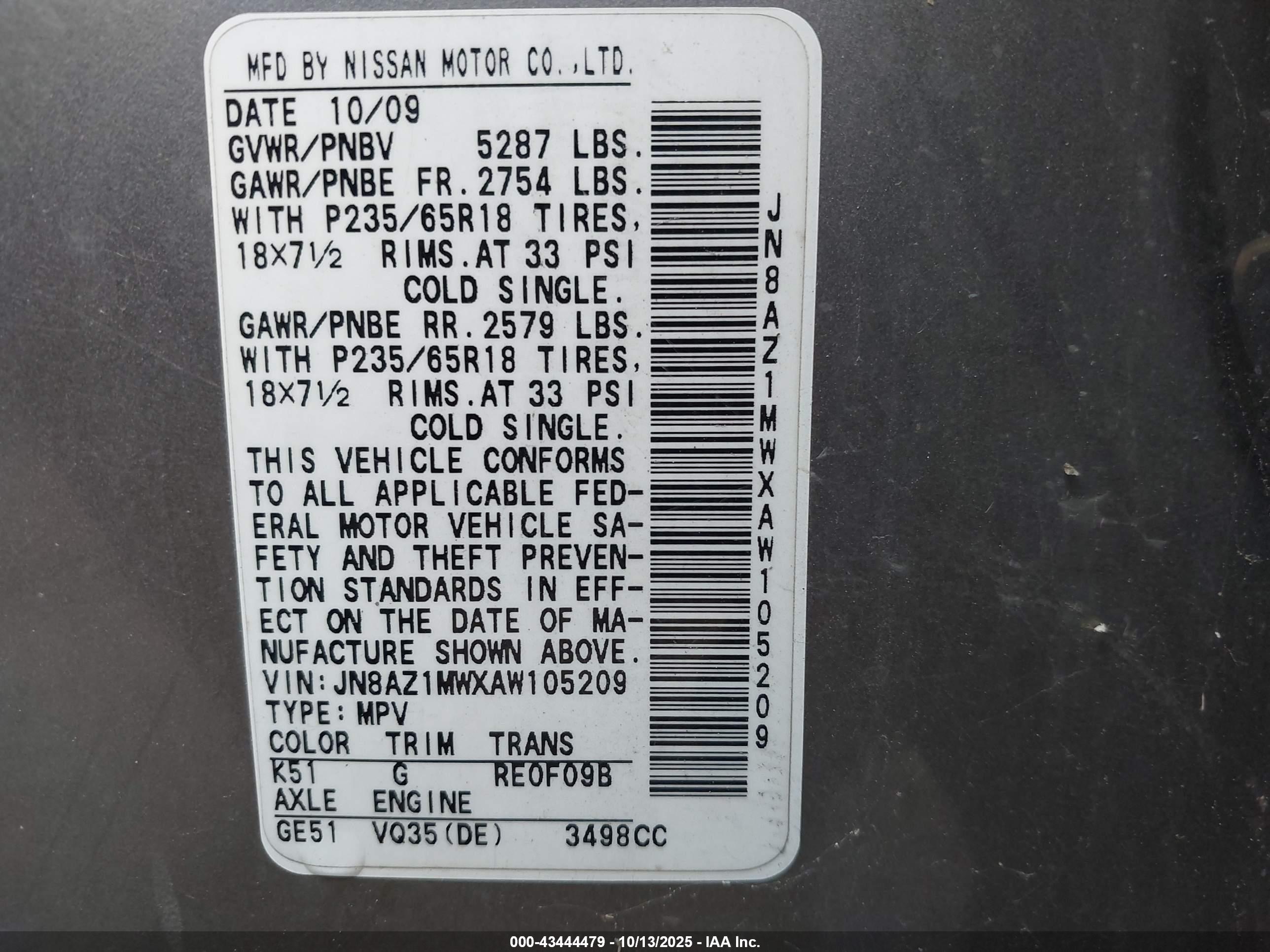 NISSAN MURANO image 9