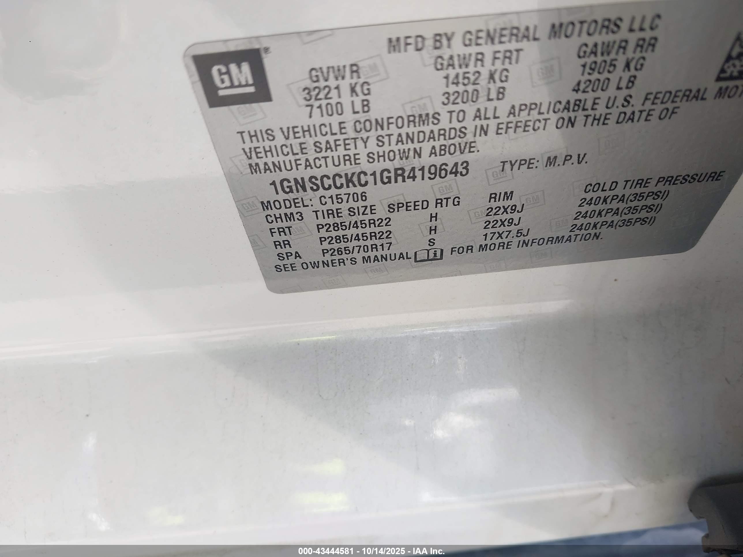 CHEVROLET TAHOE image 9
