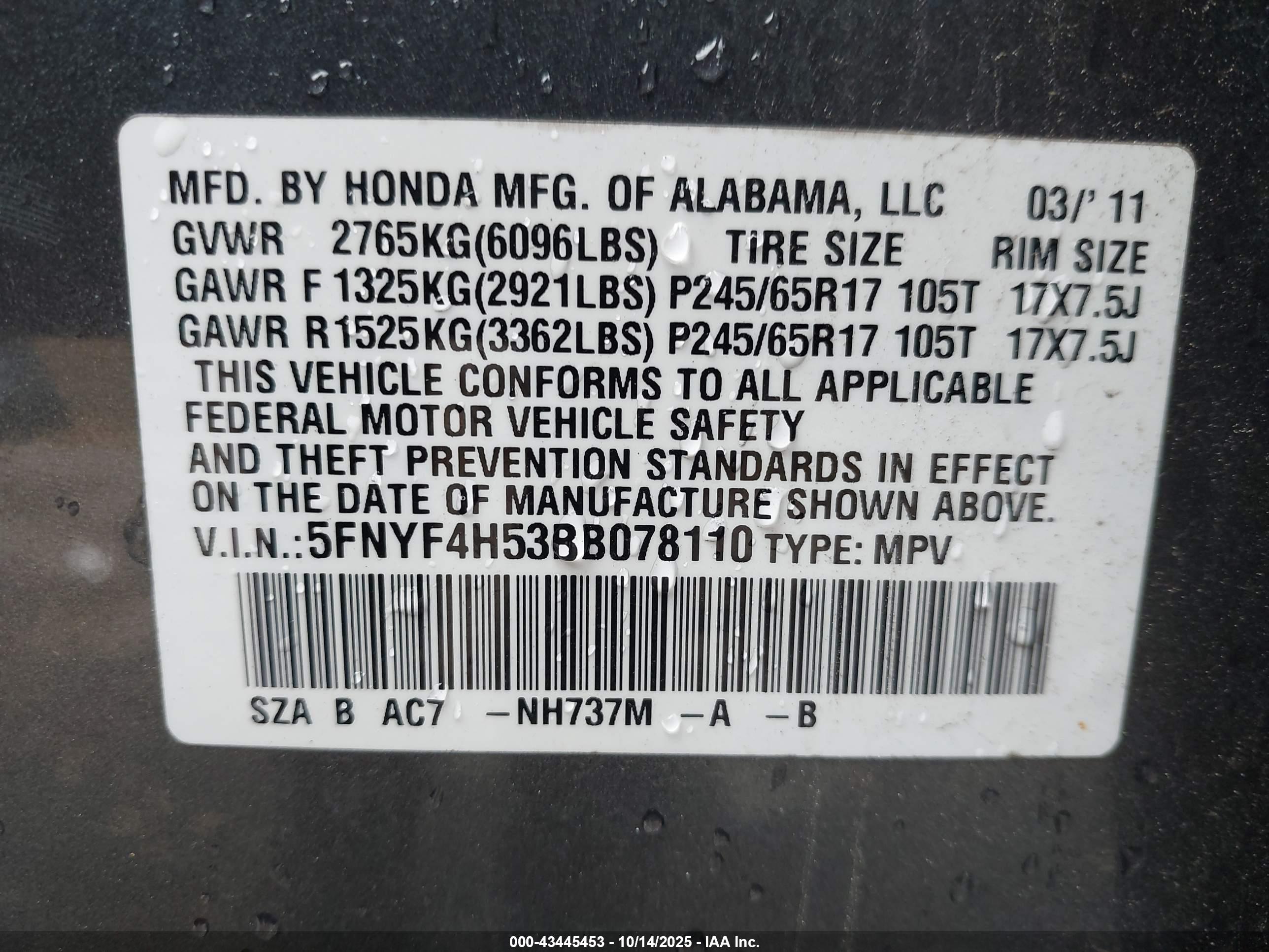 HONDA PILOT image 9
