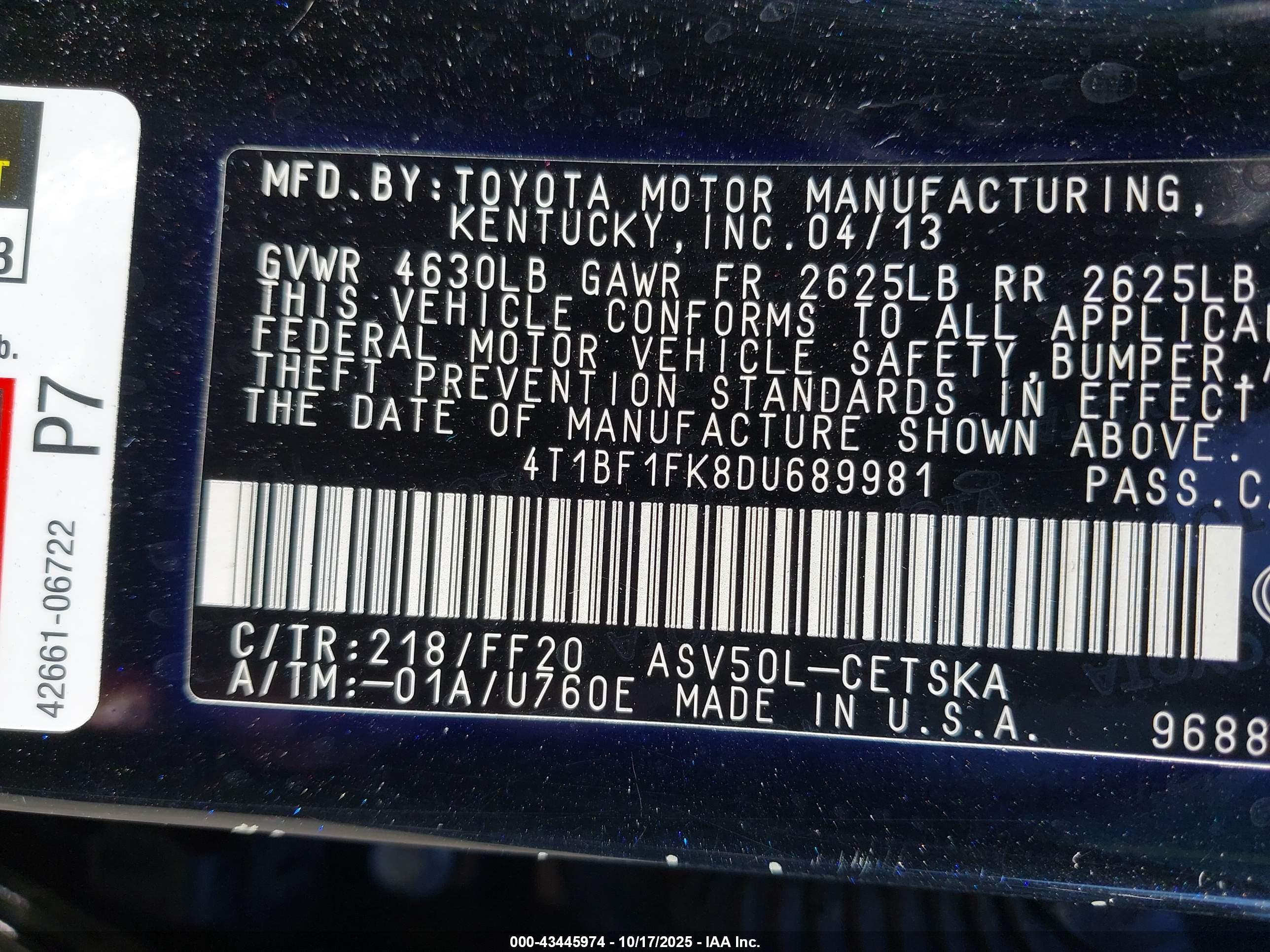 TOYOTA CAMRY image 9