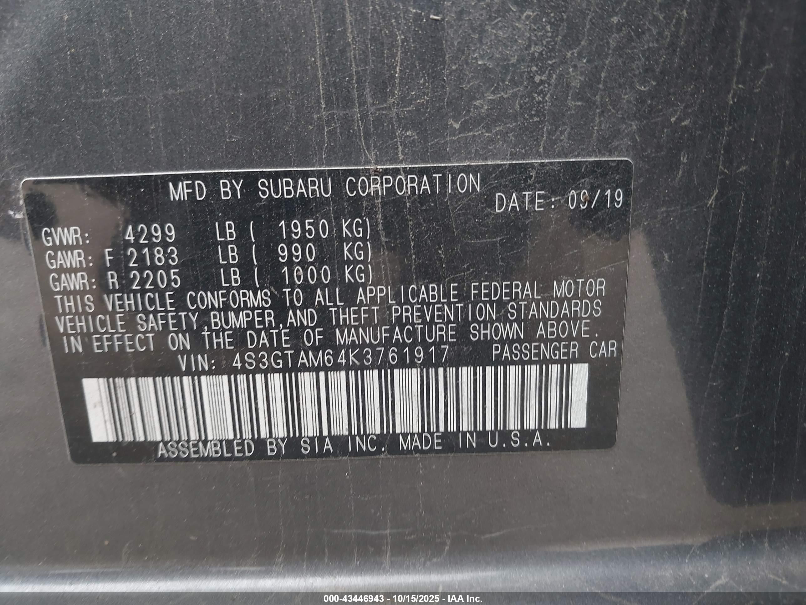 SUBARU IMPREZA image 9