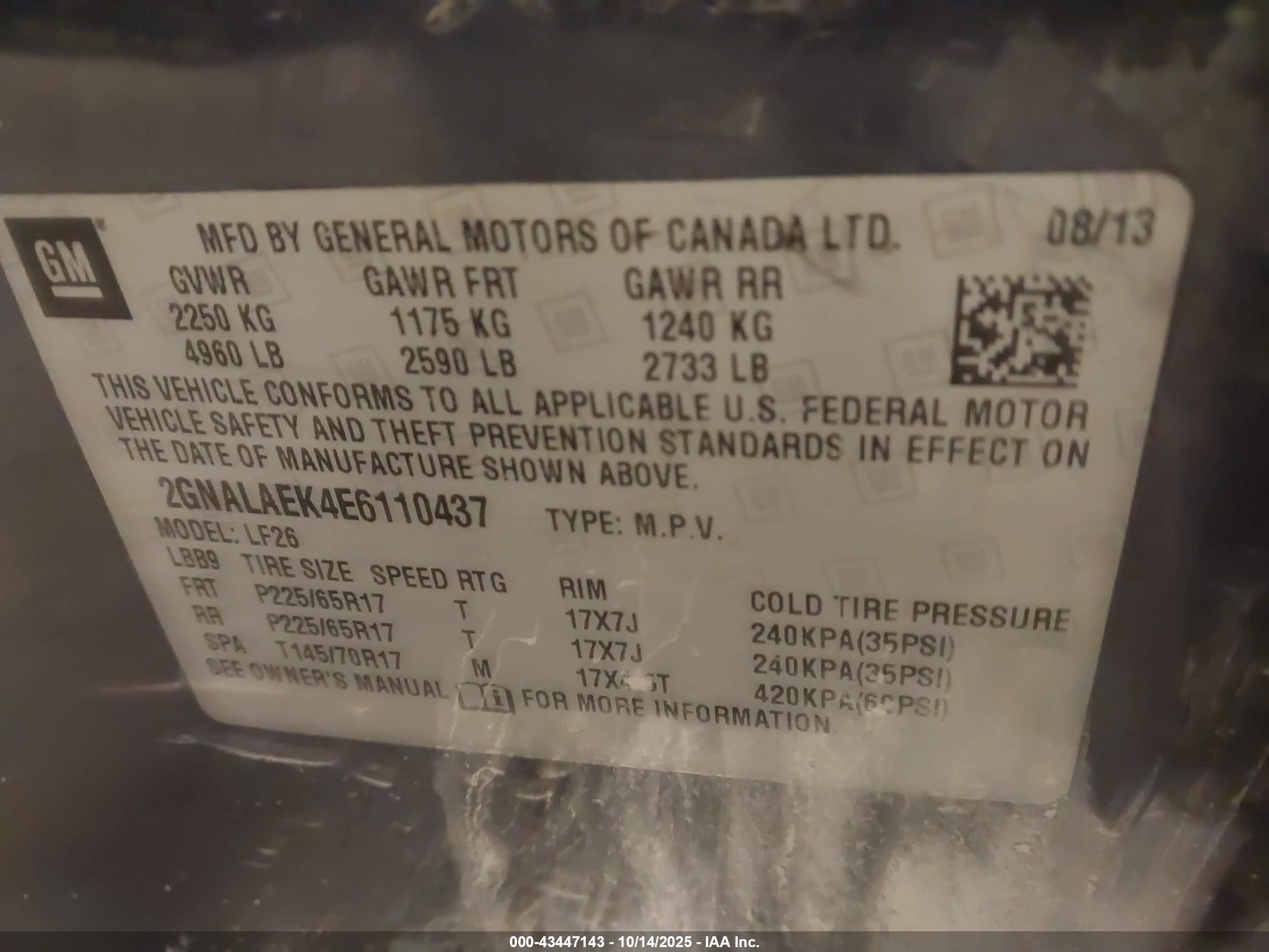 CHEVROLET EQUINOX image 9