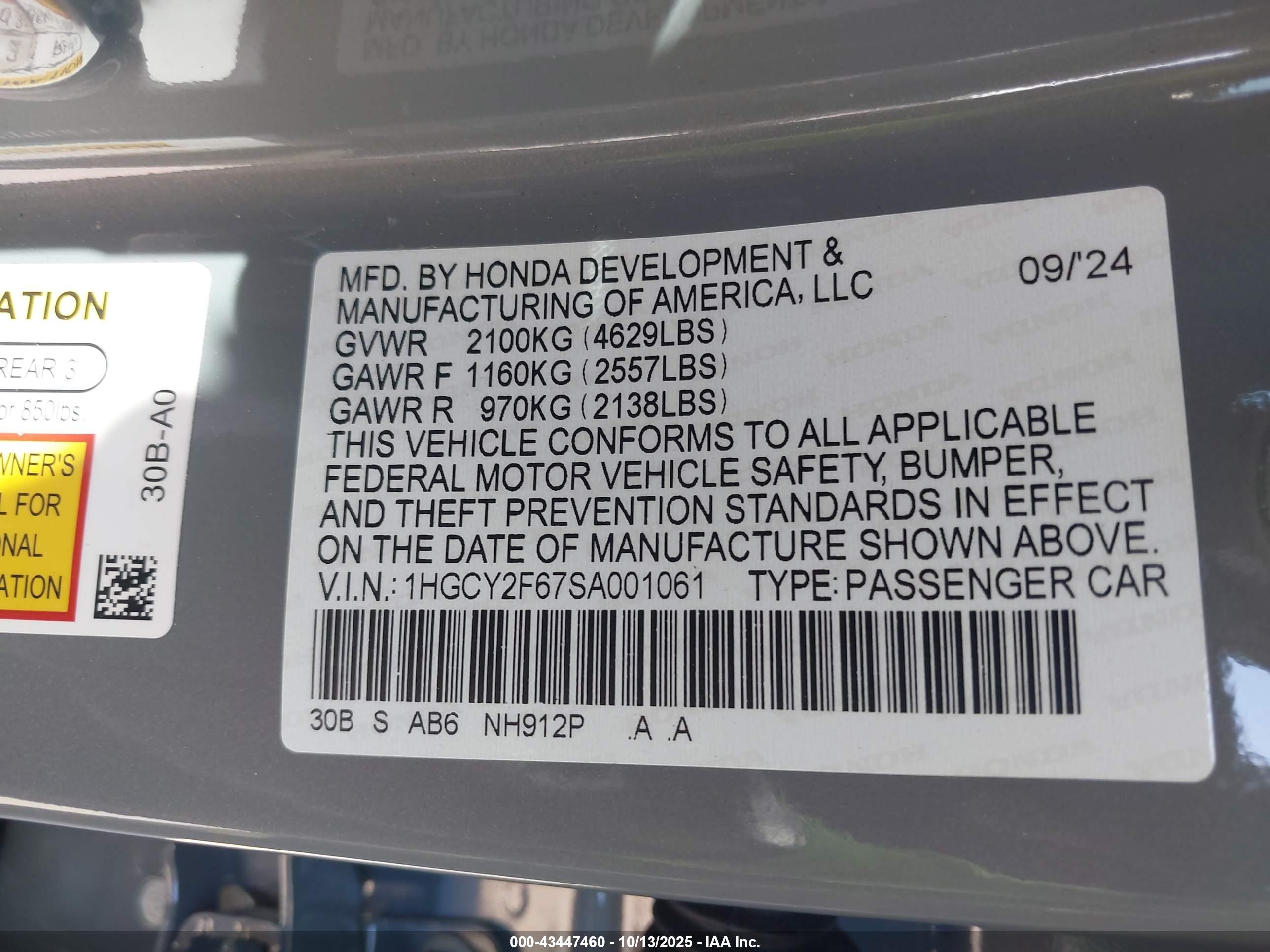 HONDA ACCORD image 9