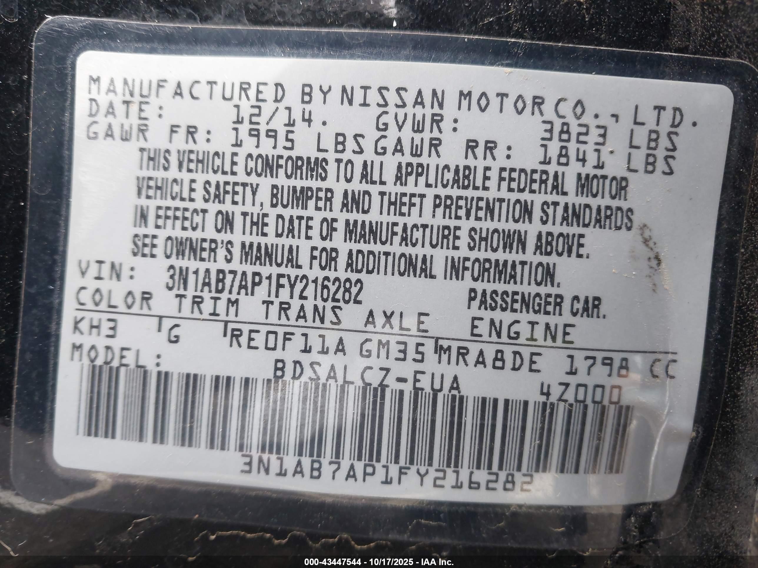 NISSAN SENTRA image 9
