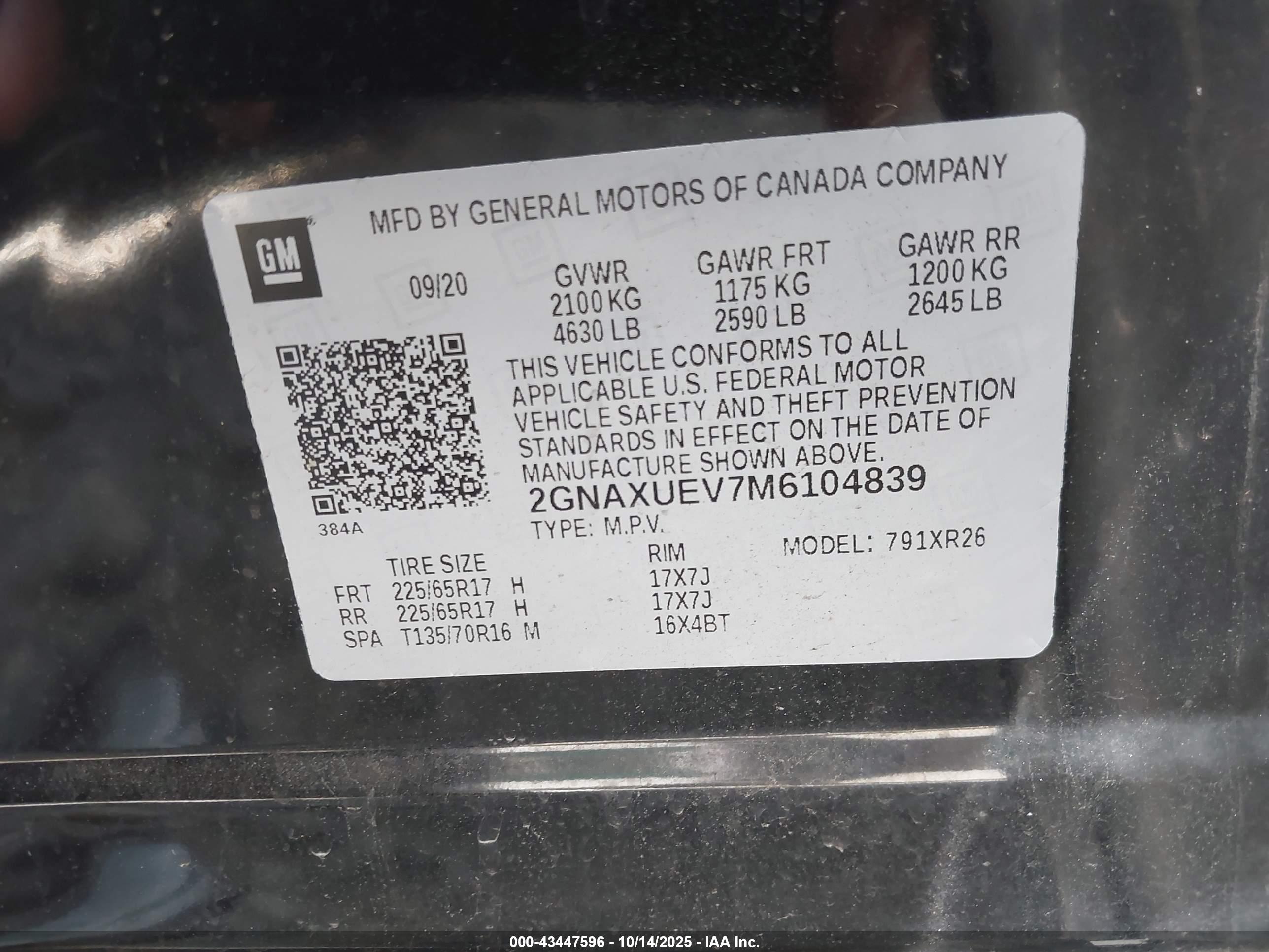 CHEVROLET EQUINOX image 9