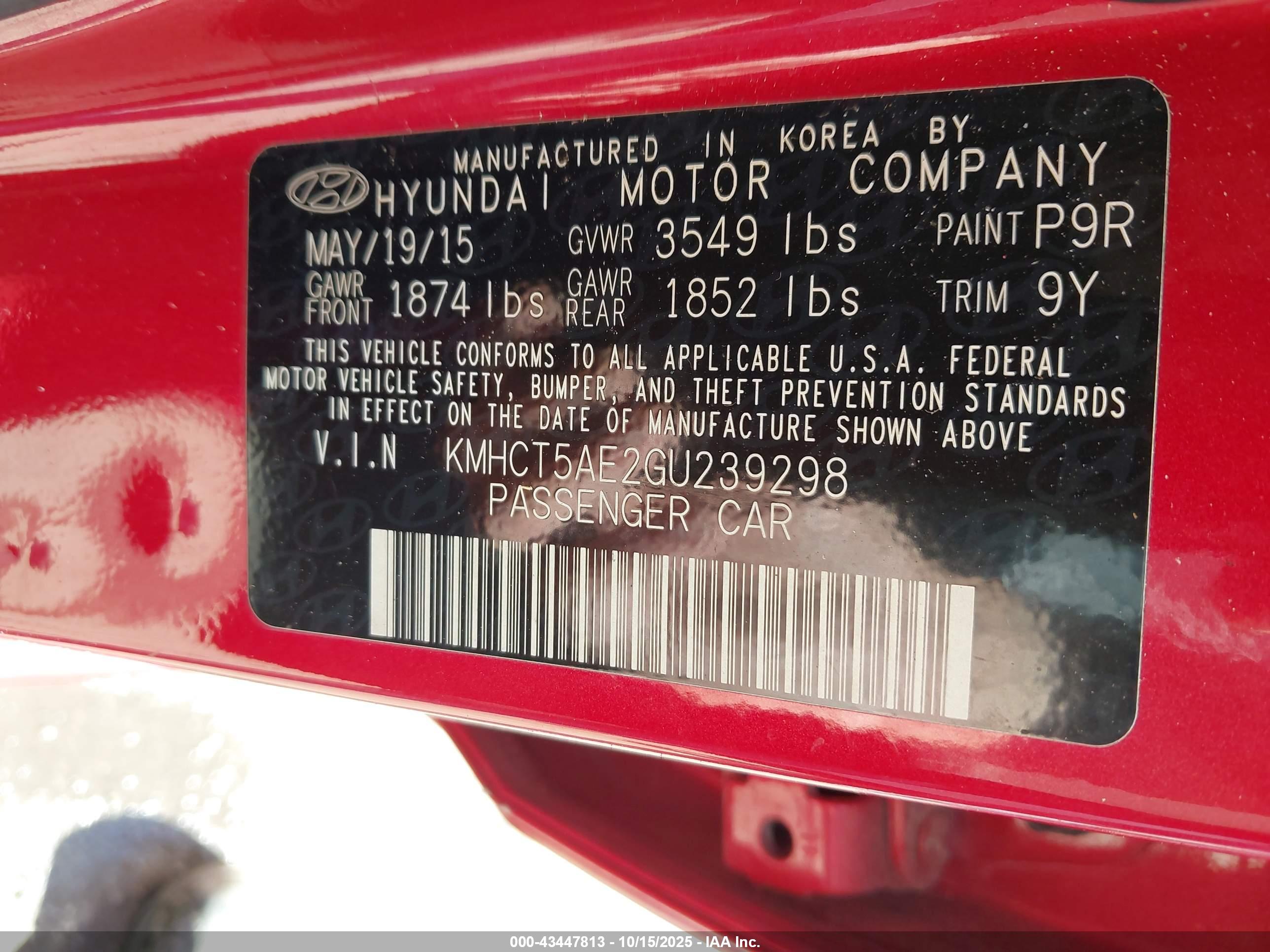 HYUNDAI ACCENT image 9