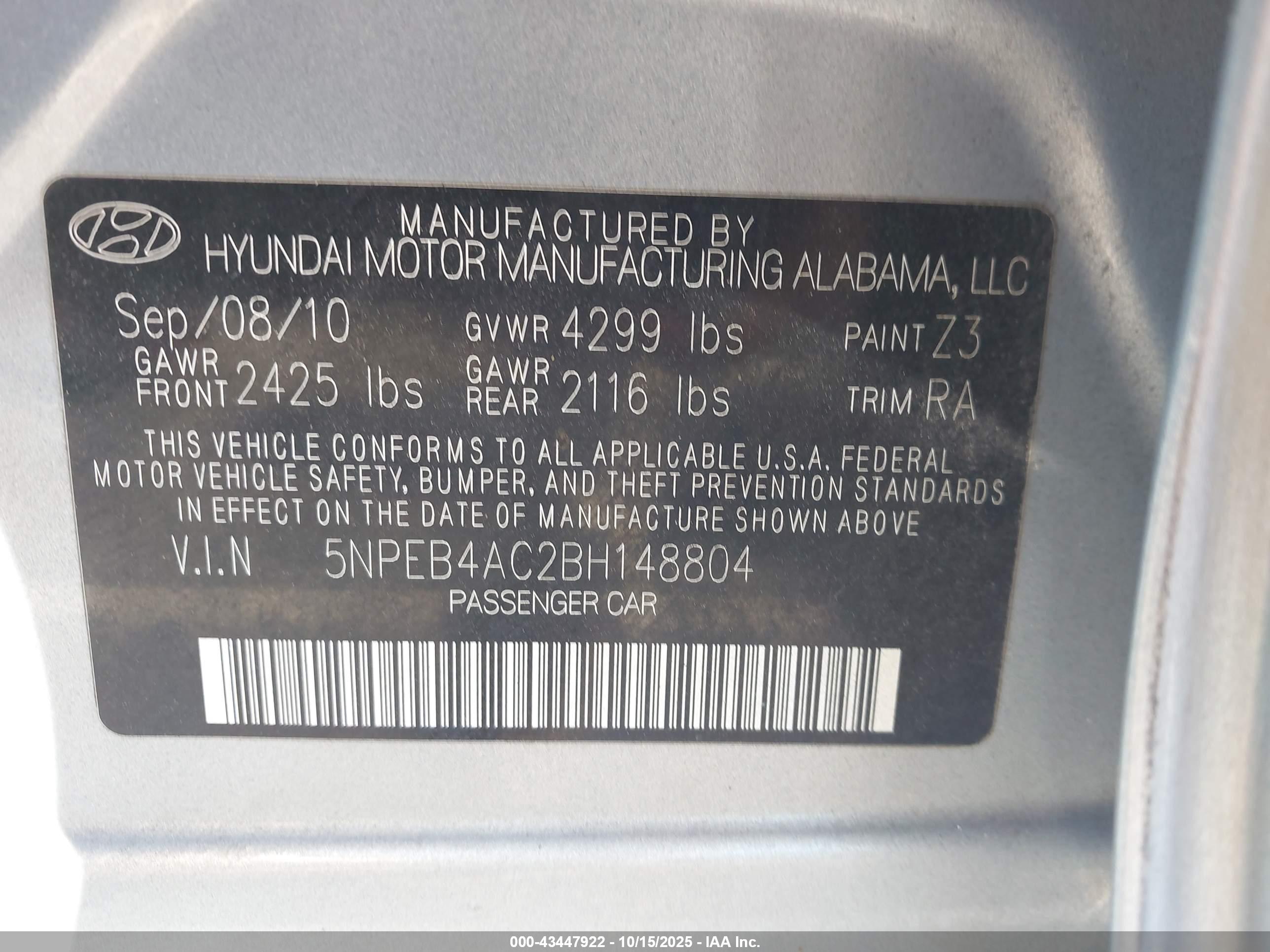 HYUNDAI SONATA image 9