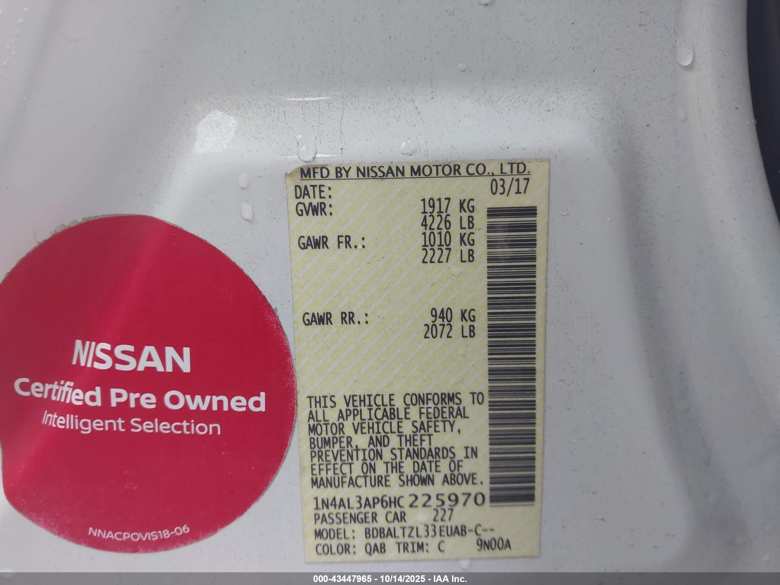 NISSAN ALTIMA image 9