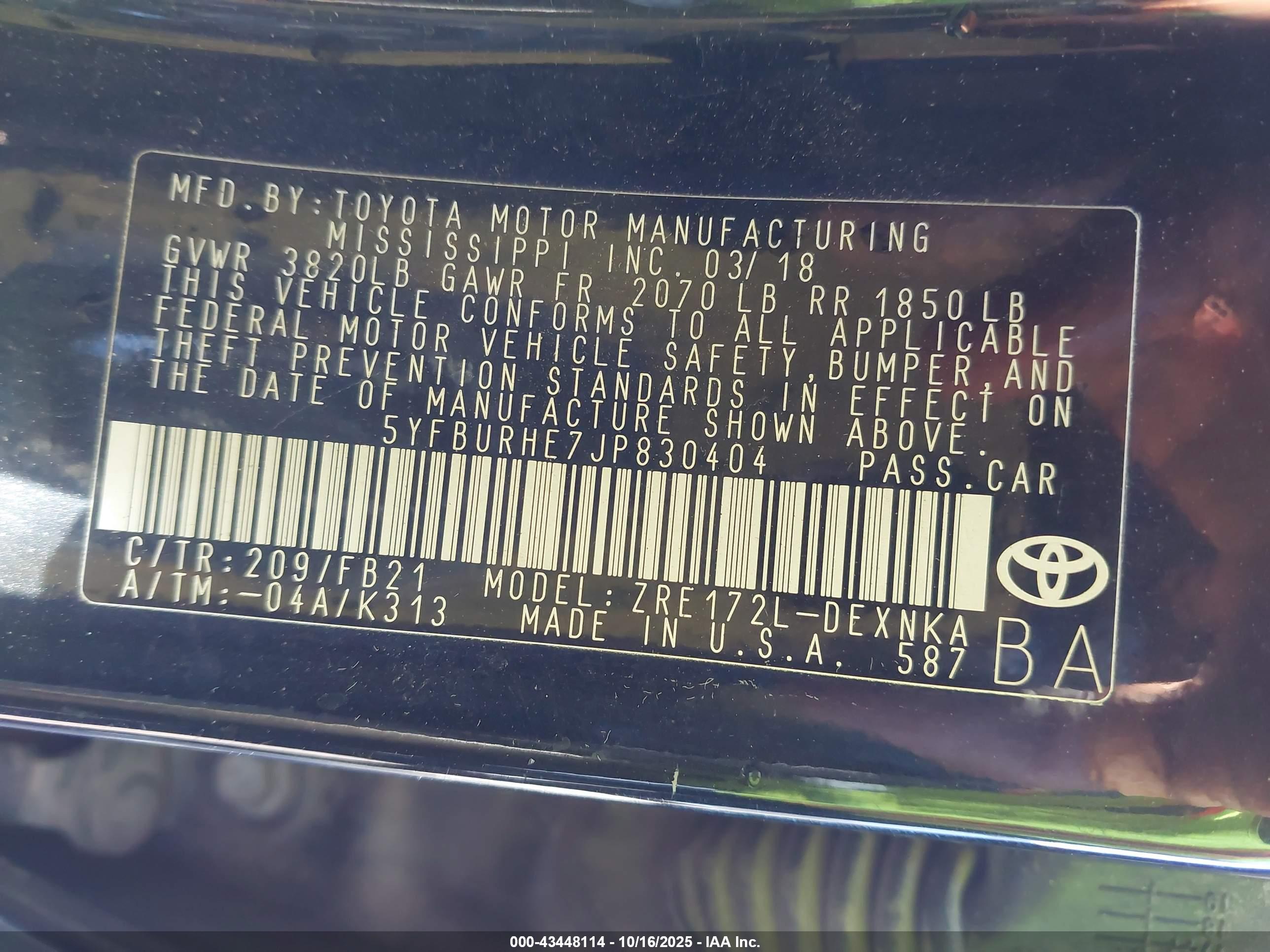 TOYOTA COROLLA image 9