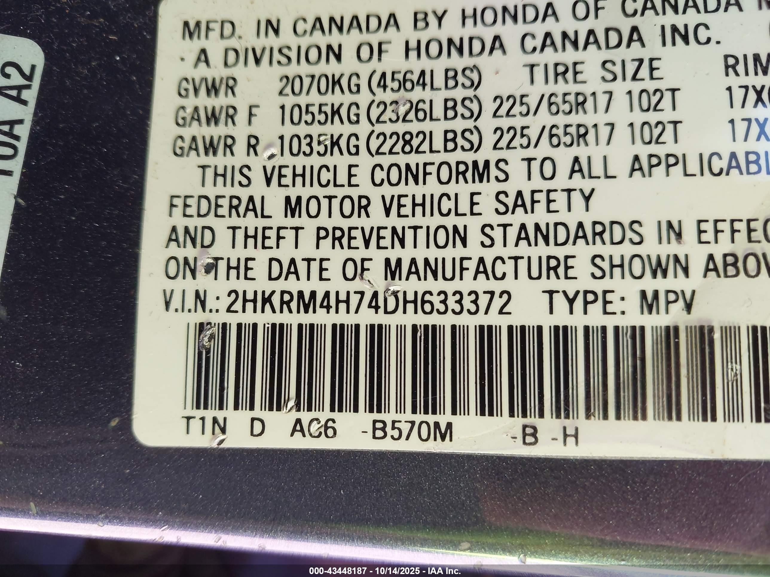 HONDA CR-V image 9