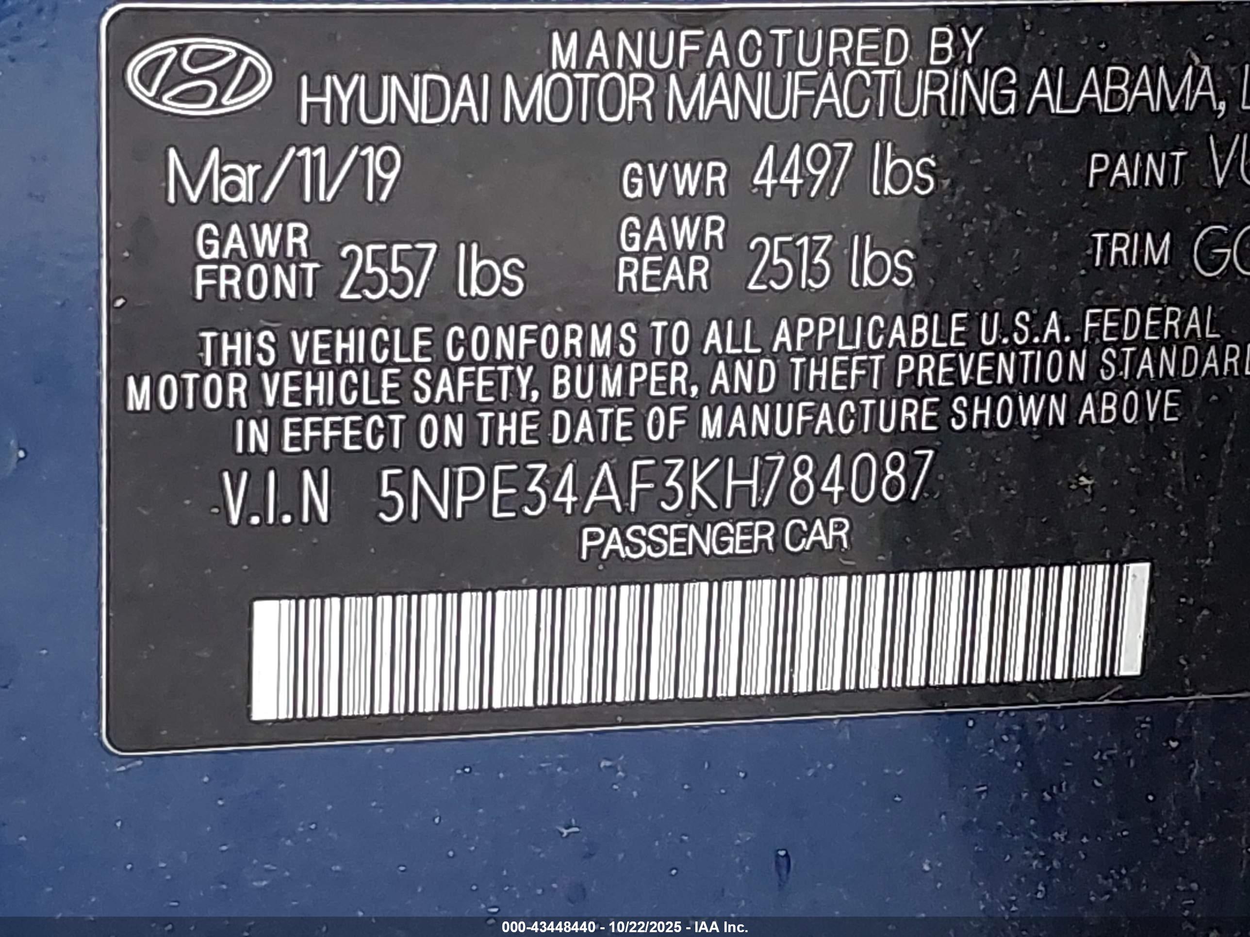 HYUNDAI SONATA image 9
