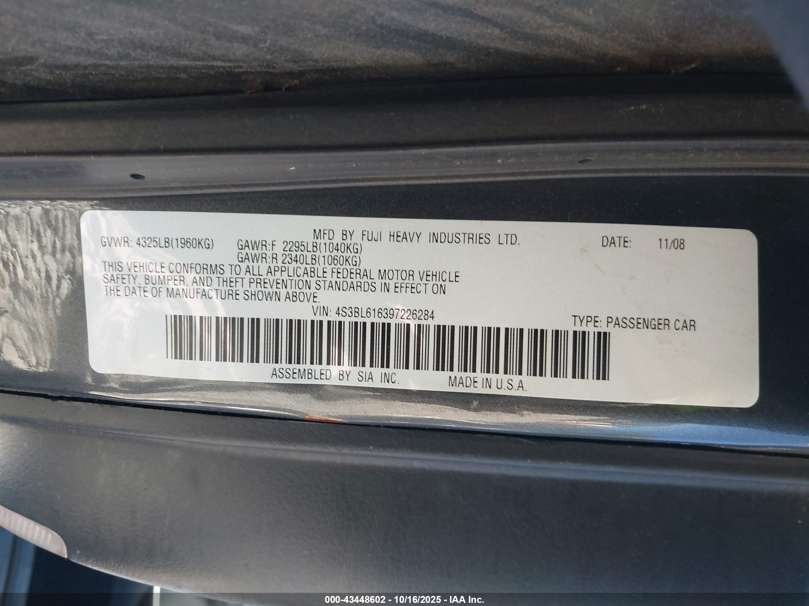 SUBARU LEGACY image 9