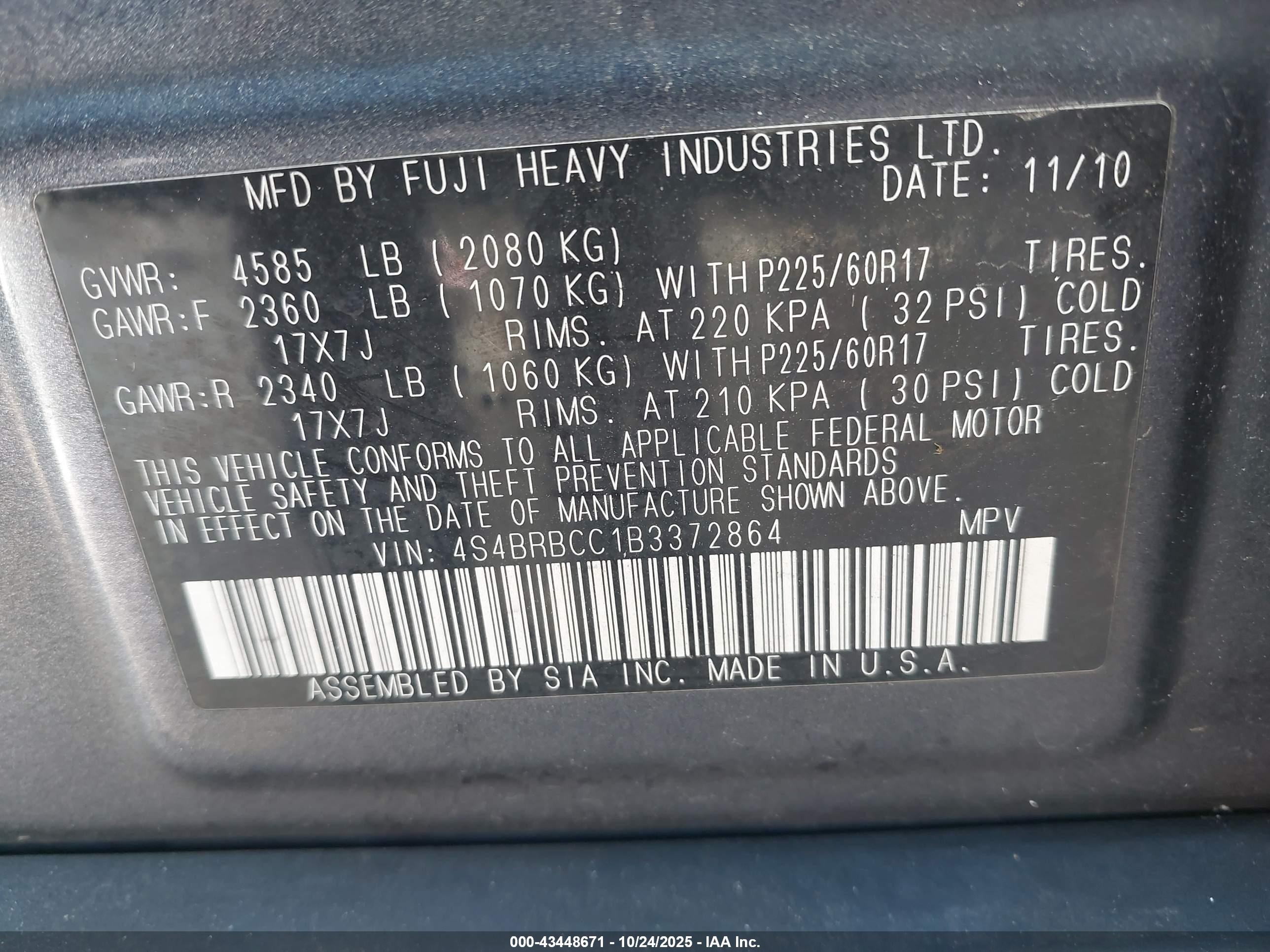 SUBARU OUTBACK image 9