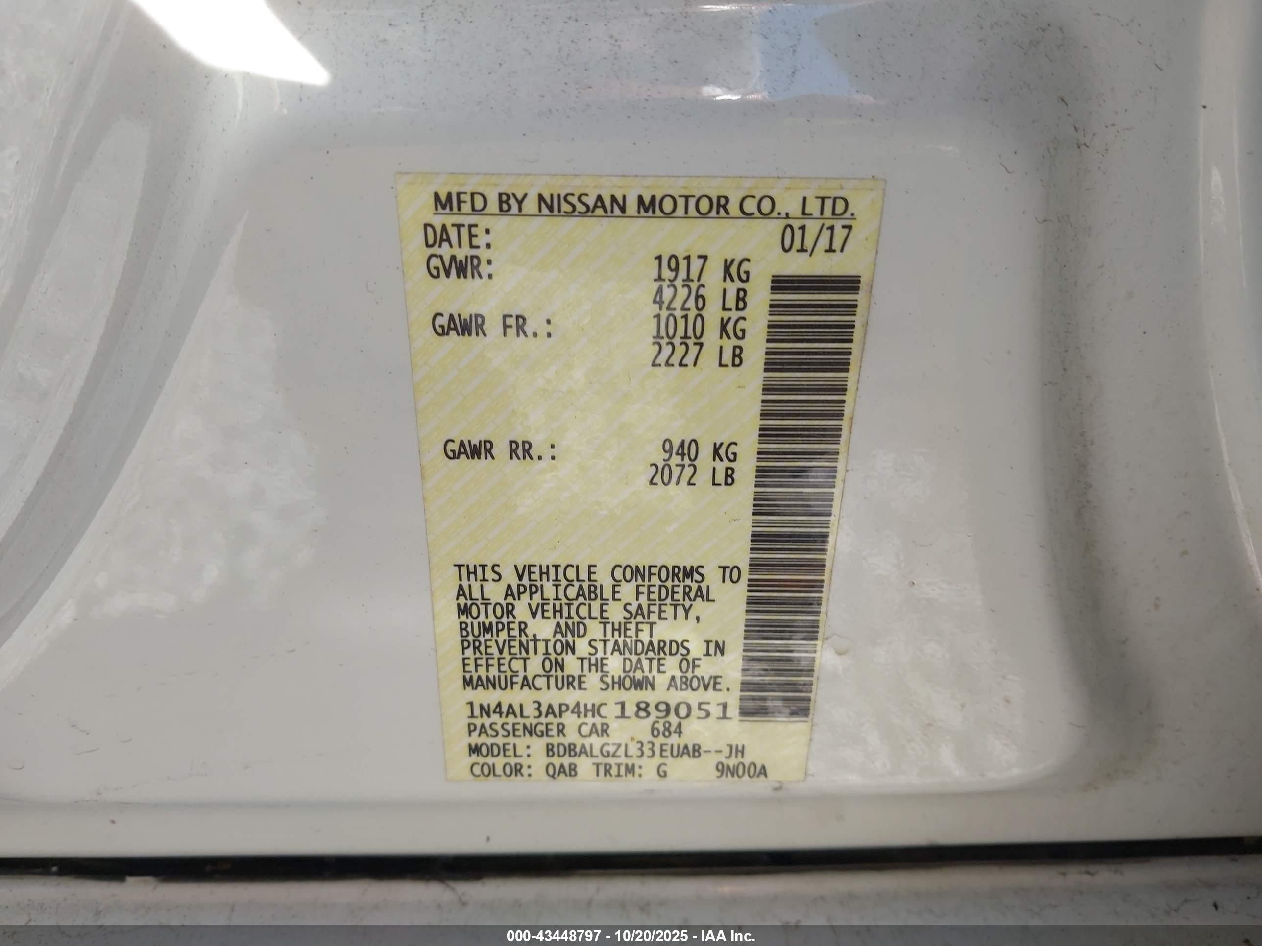 NISSAN ALTIMA image 9