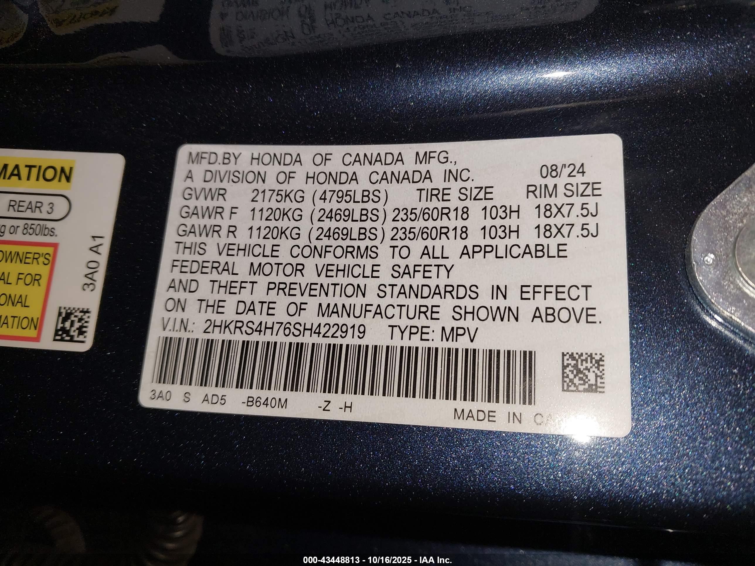 HONDA CR-V image 9