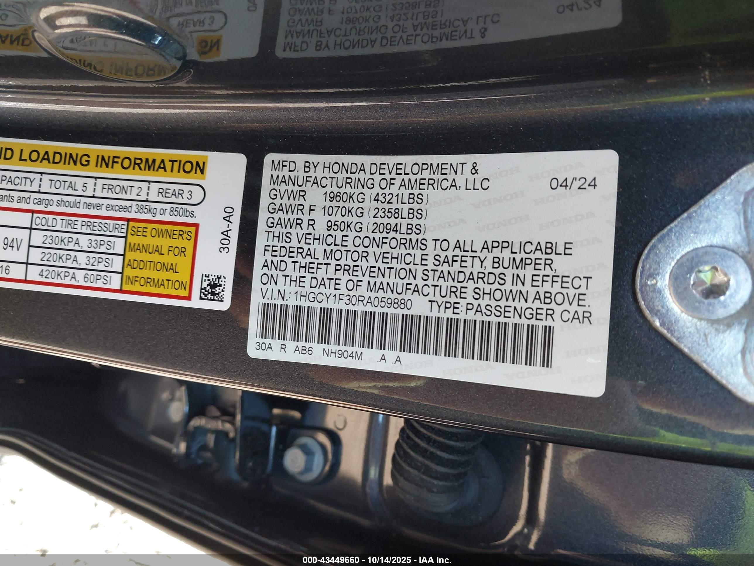 HONDA ACCORD image 9