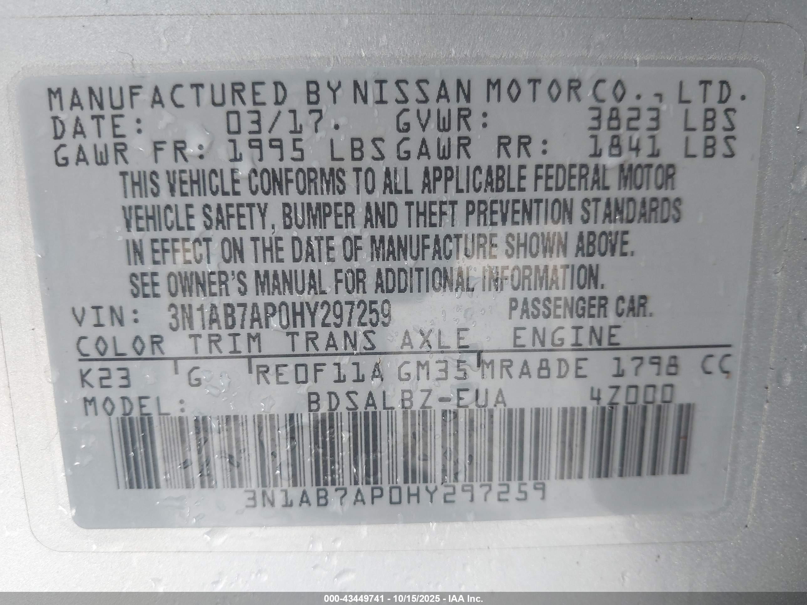 NISSAN SENTRA image 9